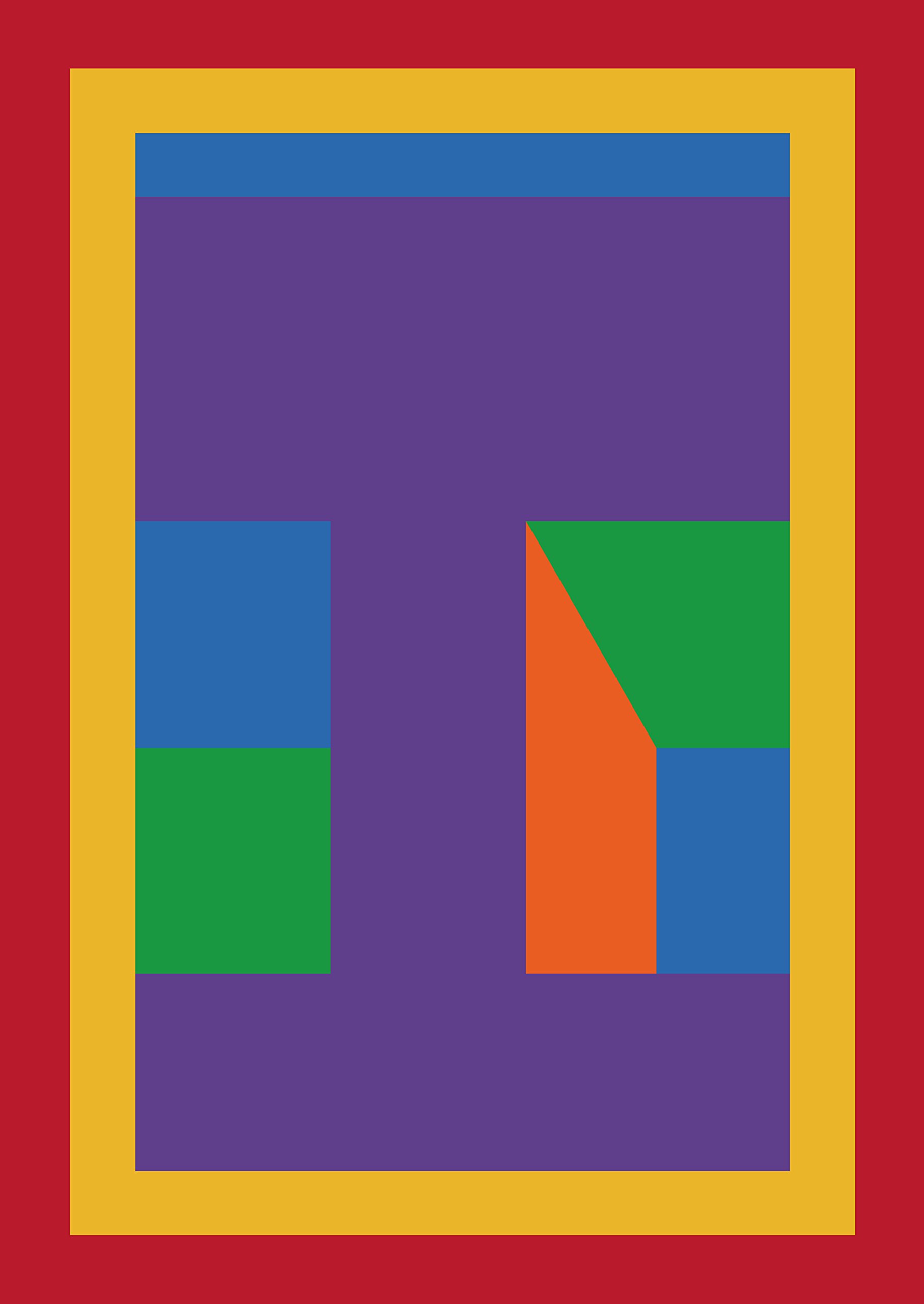 Pragmatique élégance poster mural gridlines idéal au-dessus du canapé de salon