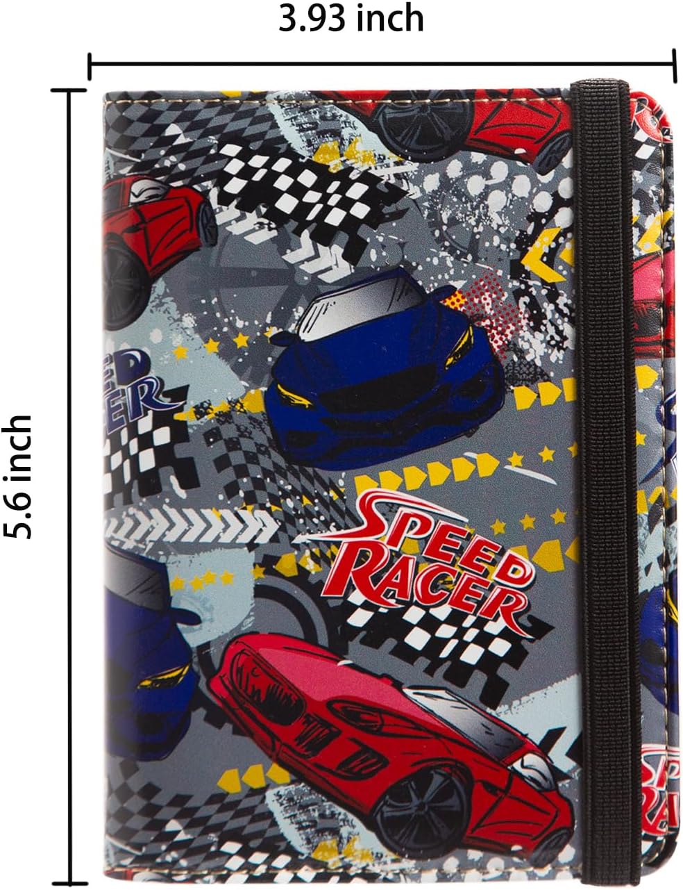 passport Holder,Rfid Blocking Travel Wallet Credit Card Case Cute Passport cover for Women/Men,Boys Girls Travel Essentials (Race Car) - Image 4
