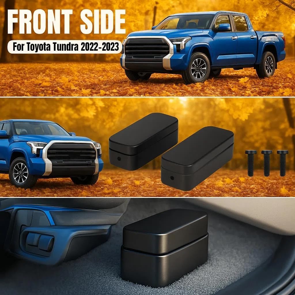 CulinaryEdge 2PCS Seat Spacers Kit for Tundra 3rd Gen 2022-2025, Front Seat Spacers Car Seat Riser Kit Seat Jackers Seat Raisers for Driver or Passenger