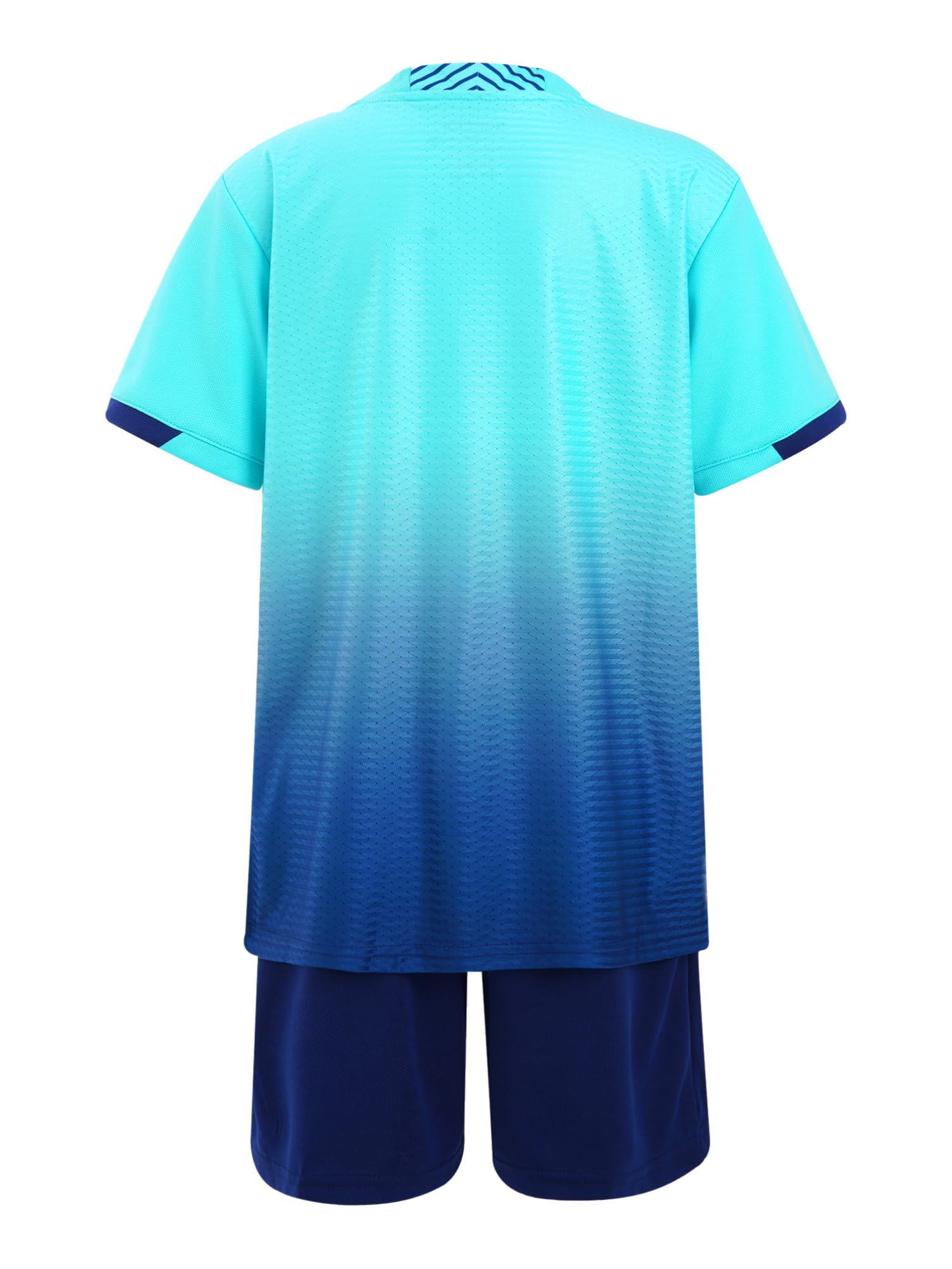 Aislor Kinder Sport Set Jungen Sport Kleidung Mädchen Zweiteiler Kurz Fußballuniform Loose Fit Trainingsanzug Kurze Ärmel Trikot Mit Shorts Sportanzug