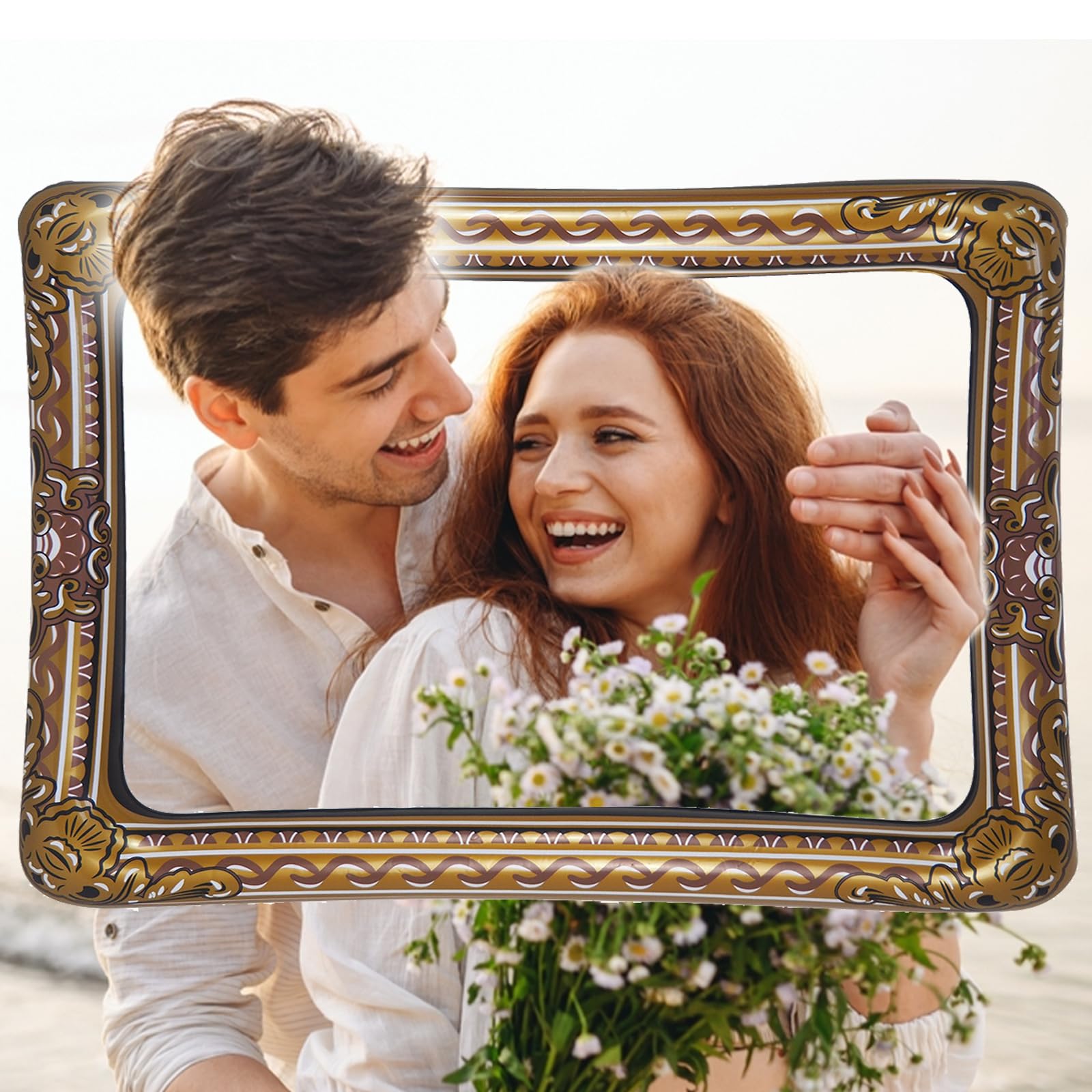 Amazon.co.jp: ユニークなインフレータブルフォトフレーム面白い額縁  