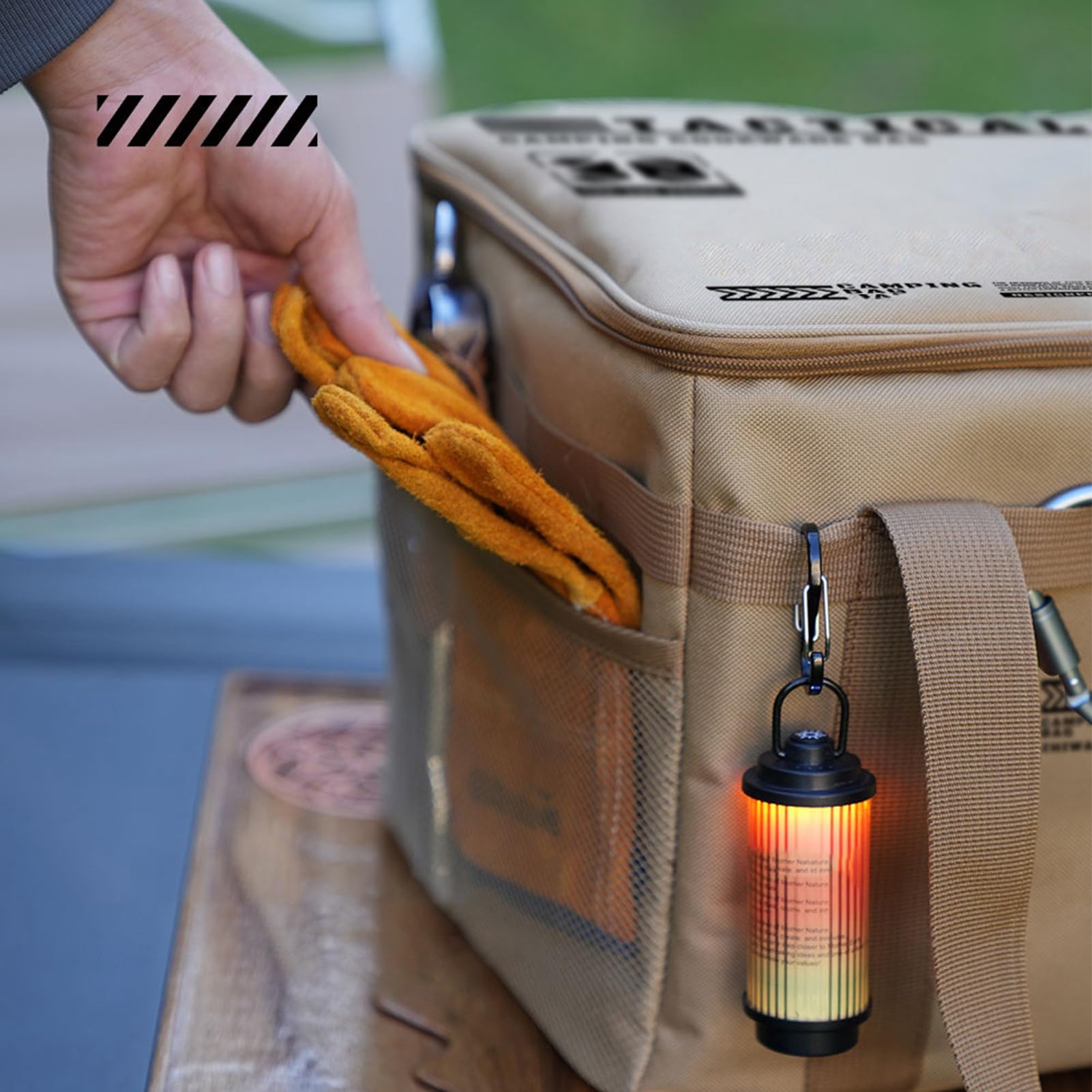 Bolsa Organizadora para Camping - Organizador De Camping con Bolsa para Utensilios De Cocina - Diseño Ergónomico con Asas Plegable Impermeable para Bebidas, Ollas, Cocina, Tazones Y Alimentos