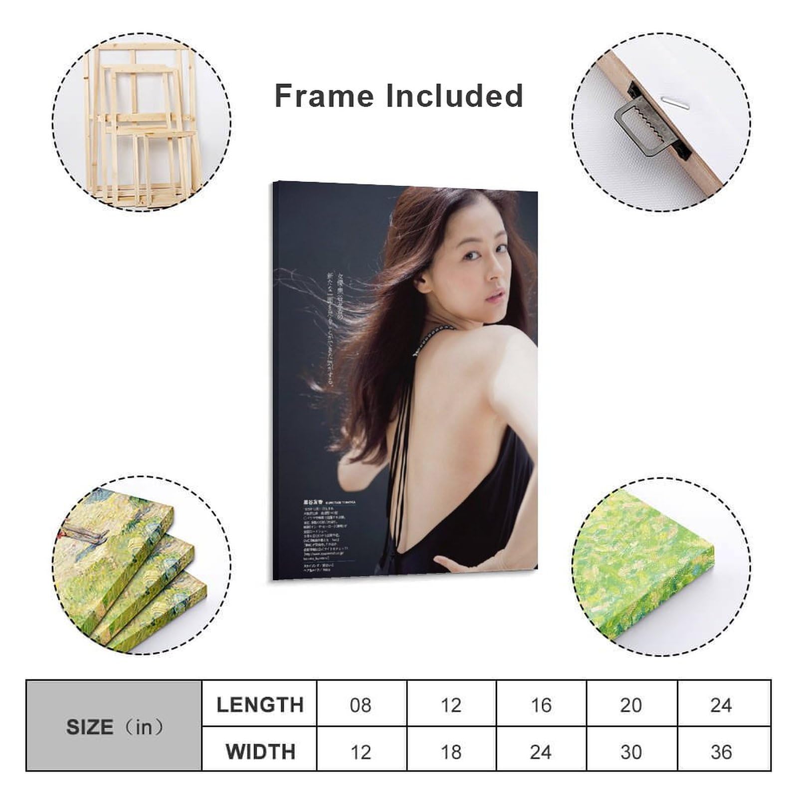 激レアキャンディーズキャンドルを持つ女性のアートポスター125✕85