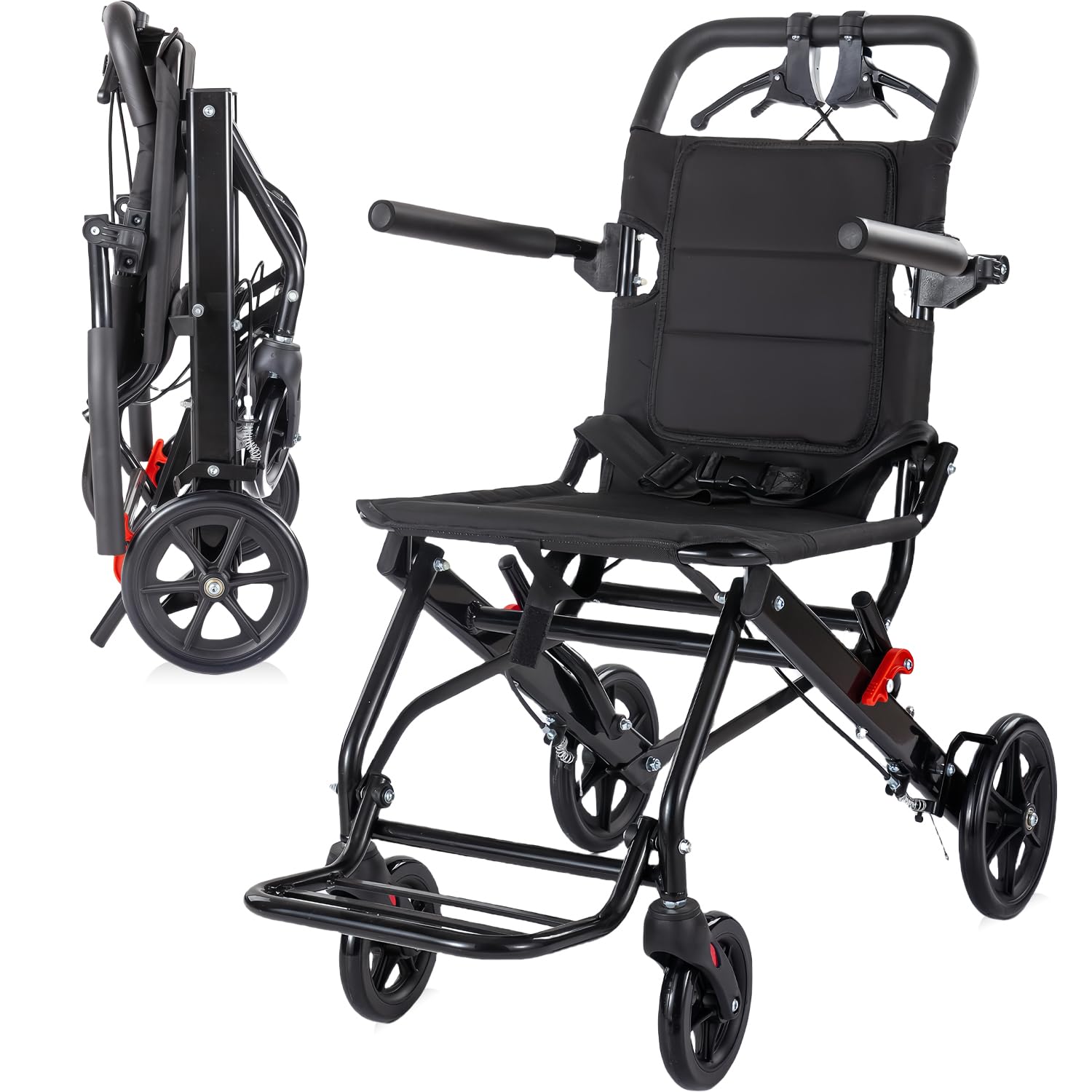 Amazon | Youabubu 軽量車椅子 車椅子 軽量 コンパクト 折畳み