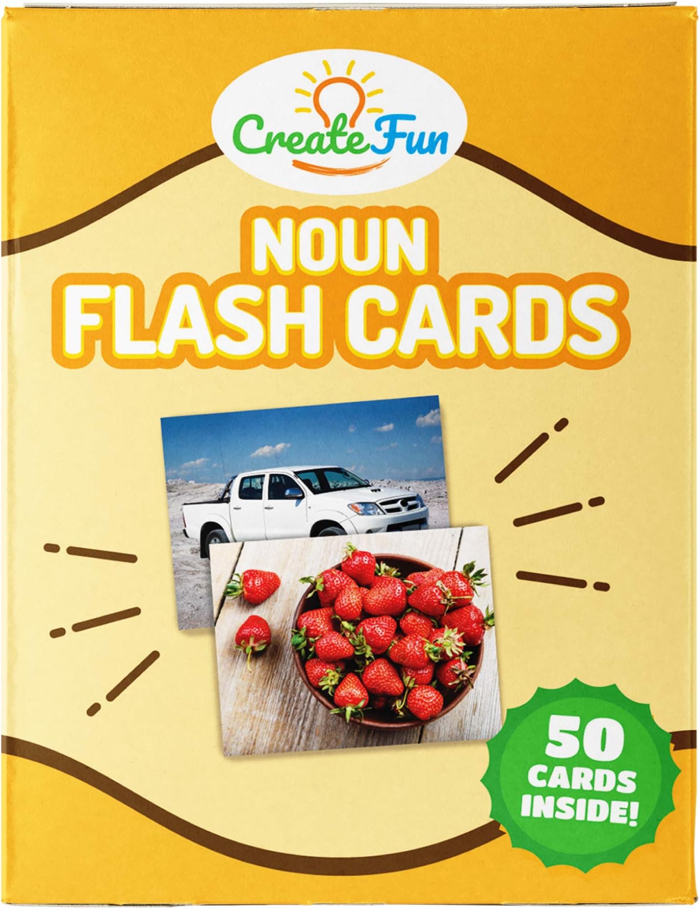 Createfun Noun Flash Cards 50 Educational Vocabulary Builder Photo ...