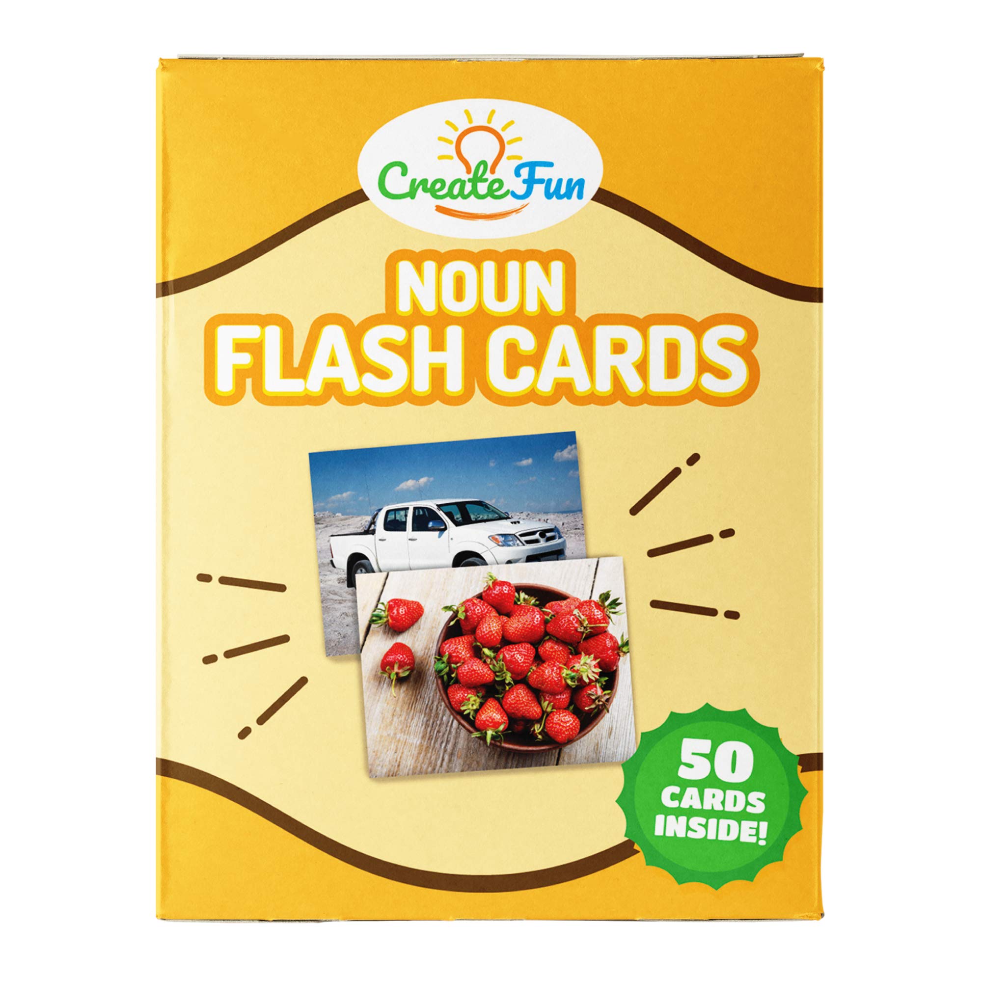 Buy CreateFun Noun Flash Cards 50 Educational Vocabulary Builder