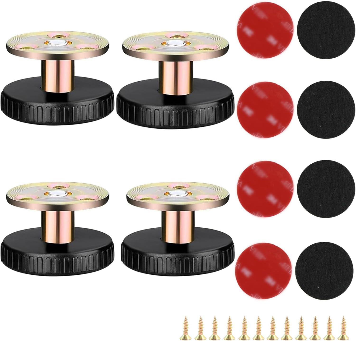 YIKUBO Bed/Table Height Adjuster Legs 4PCS, 27-40mm, Heavy-Duty Metal Furniture Legs with Scratch-Resistant Leveling, 2 Mounting Methods for Cupboards, Bed Legs, and Sofas โ image 1