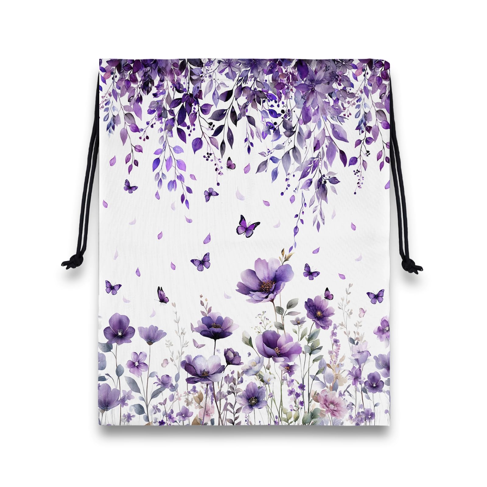 Gymnastics Grip Bag Botanical Flower Gymnastics Pouch String Gym Athlete Bag