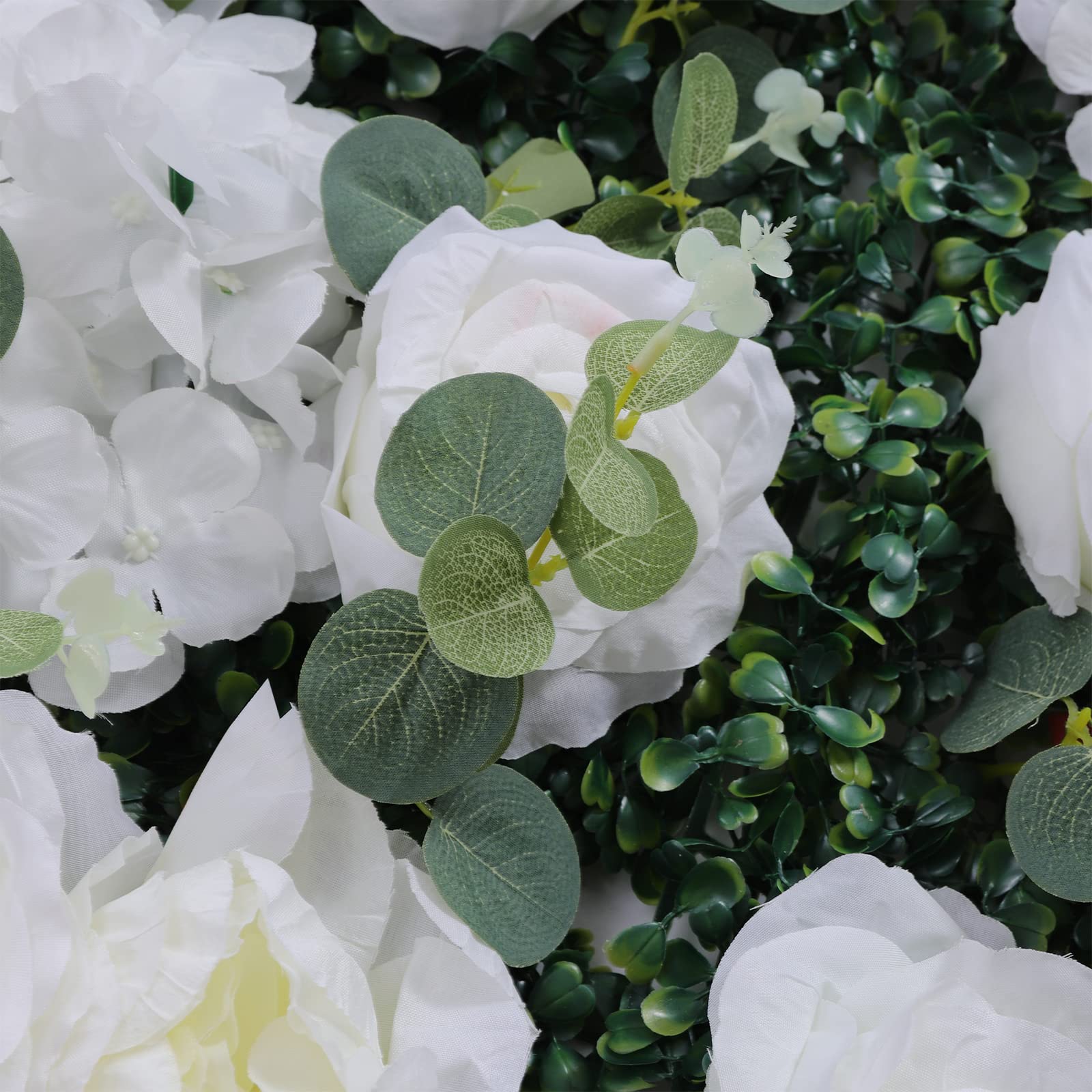 6 Stück 60 * 40cm Blumenwand Deko Blumenwandpaneel Kunstblumen, Blumenwand für Hochzeit, Rosenwand Dahlienrose Blumenwandhintergrund für Party Heimdekoration