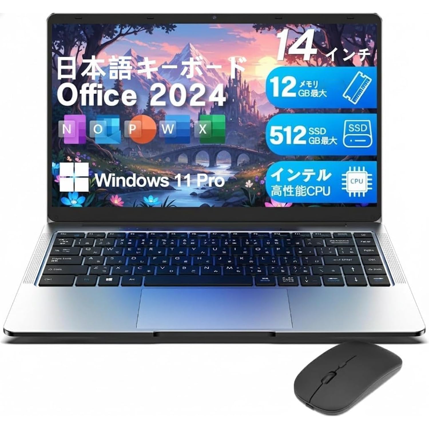 Amazon.co.jp: SOOYA ノートパソコン Office 2024搭載 Windows 11 Pro 