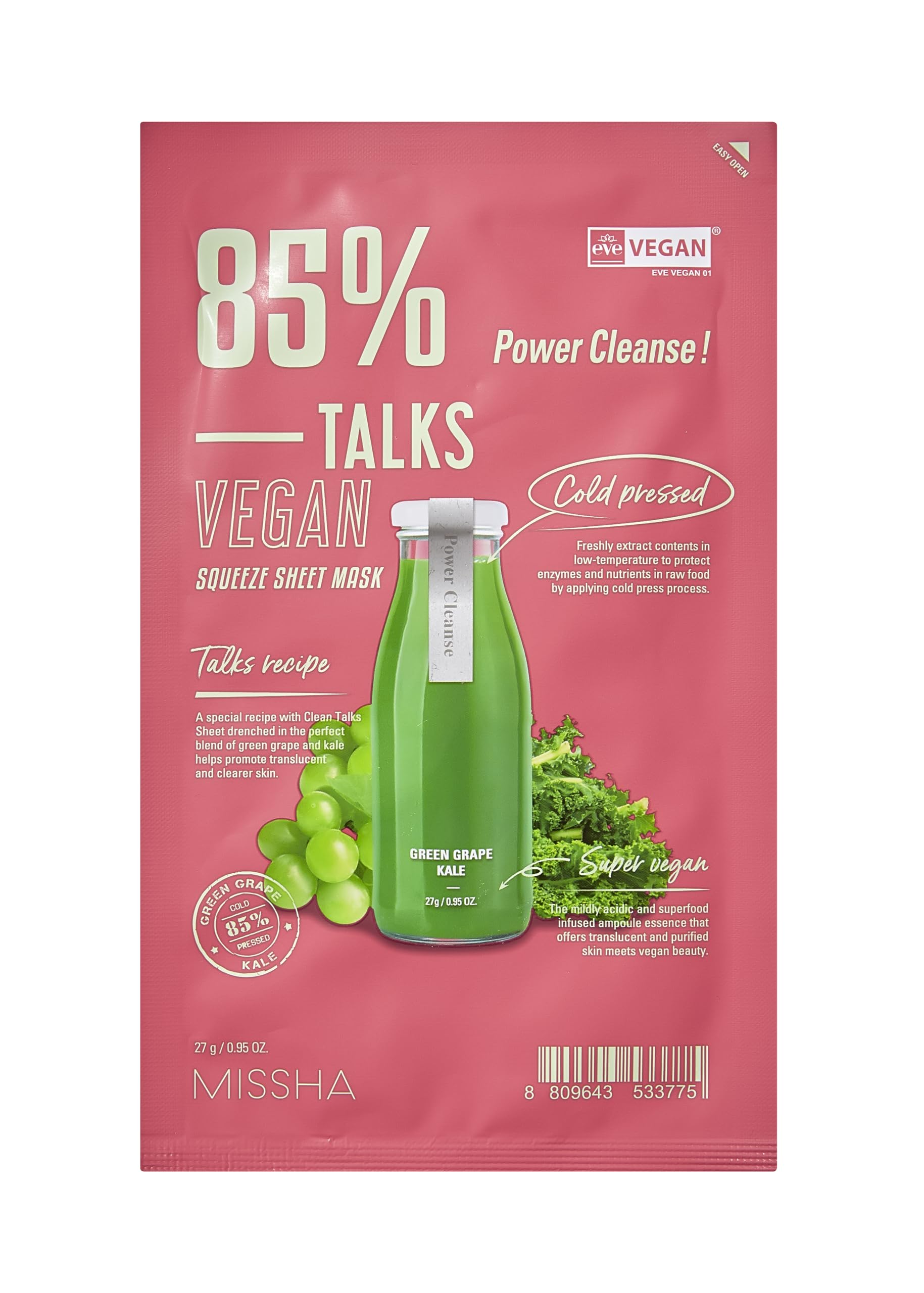 MISSHA Talks Vegan Arındırıcı Yaprak Maske 25ml