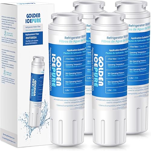 GOLDEN ICEPURE RWF0900A Repuesto para MAYTAG UKF8001, Filtro Whirlpool 4 EveryDrop EDR4RXD1, KRFC300ESS01, 46-9006, Filtro de agua de repuesto PUR