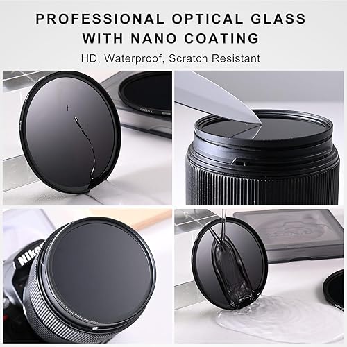 Vista 18 de GREEN.L Filtro infrarrojo de 2.047 in, filtro IR 850 nm (R85) de 2.047 in para lente de cámara