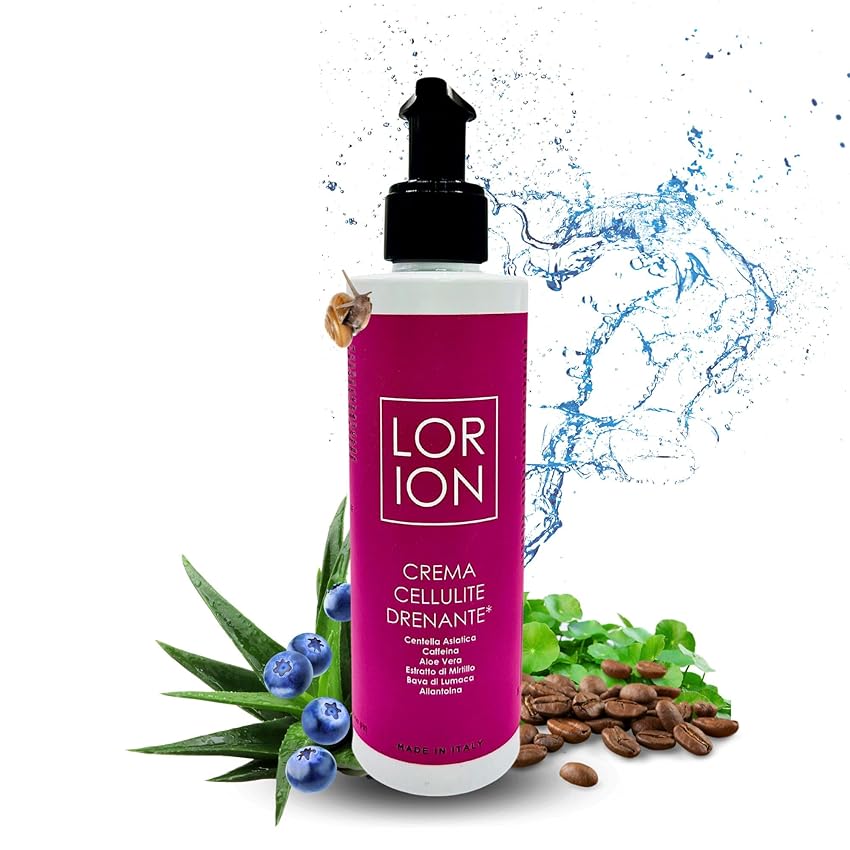 Immagine del prodotto LORION-Crema anticellulite professionale-Azione Forte-tonifica gambe e glutei-Adatta anche per pelli sensibili-100% naturale