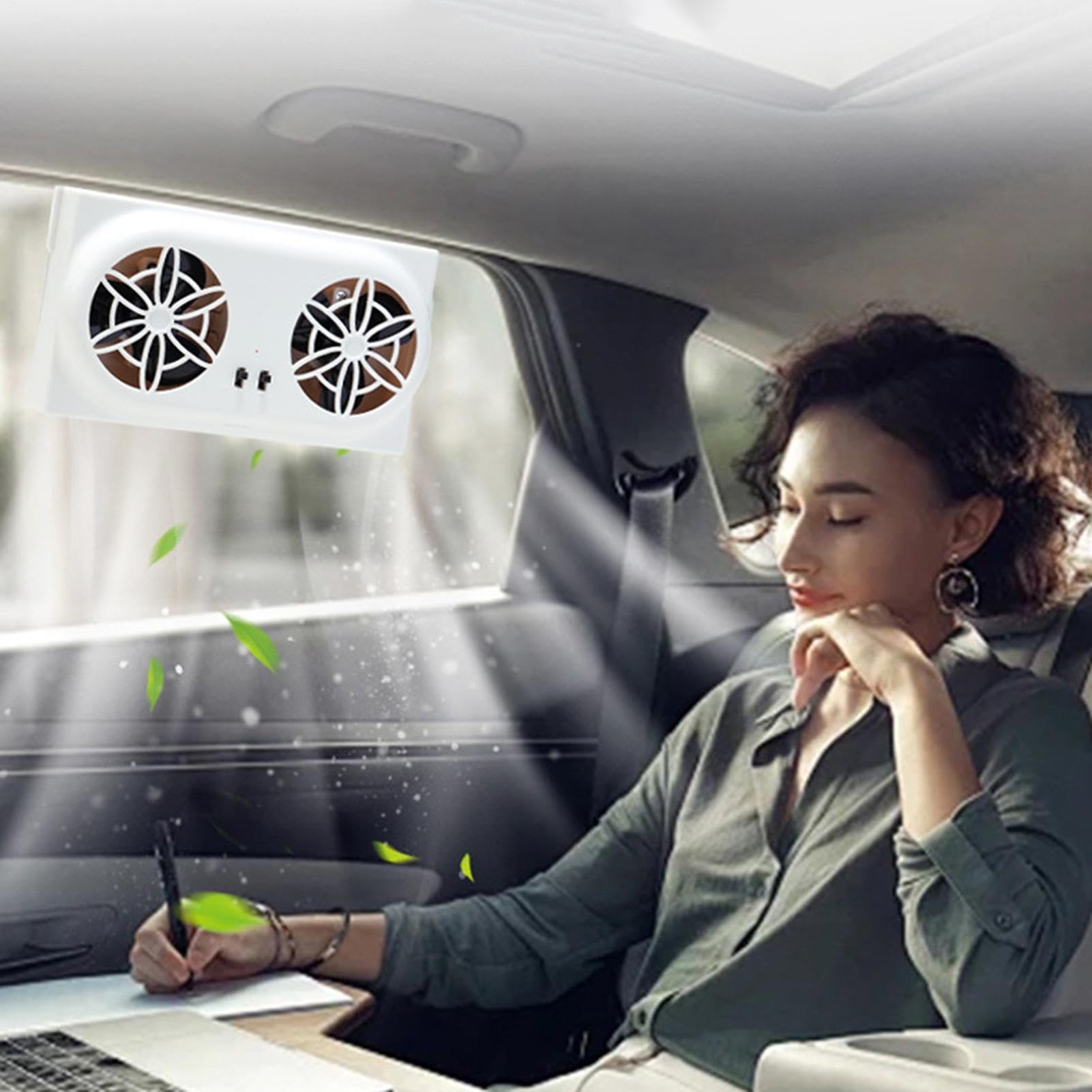 Ventilatore Di Scarico Per Finestrino 'Auto, 5000 RPM Radiatore Per Veicolo Alimentato USB, Estrattore D'Aria, Per Finestrino Auto e Camion Circolazione Aria Estate Viaggio su Strada Parcheggio