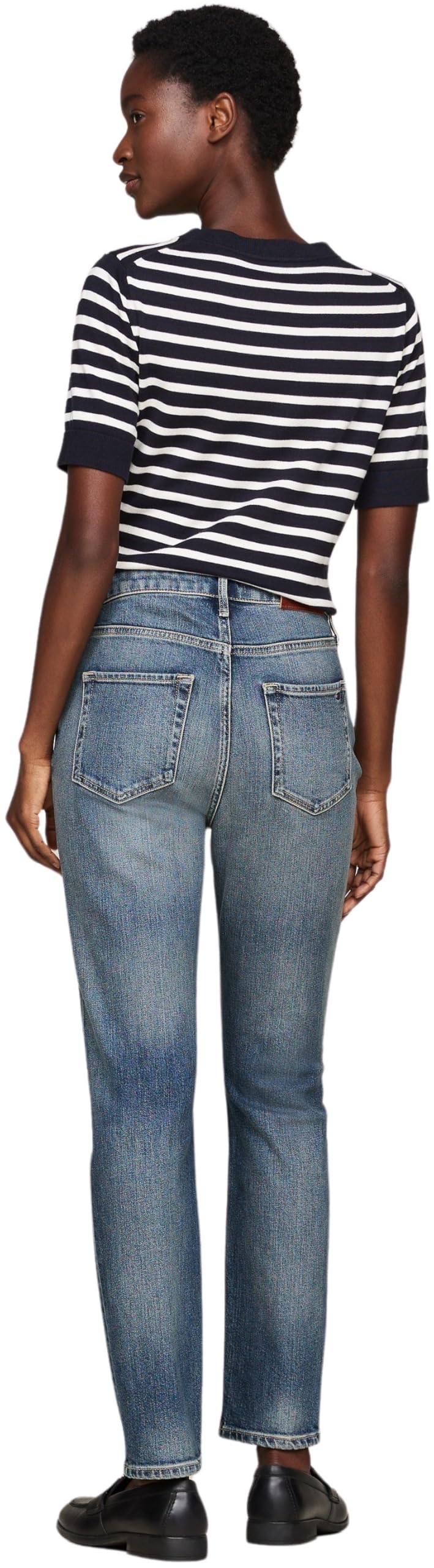 Tommy Hilfiger Damen Jeans Hose Cigarette Slim Fit, Blau (Pat), 34W/28L – Ansicht 2