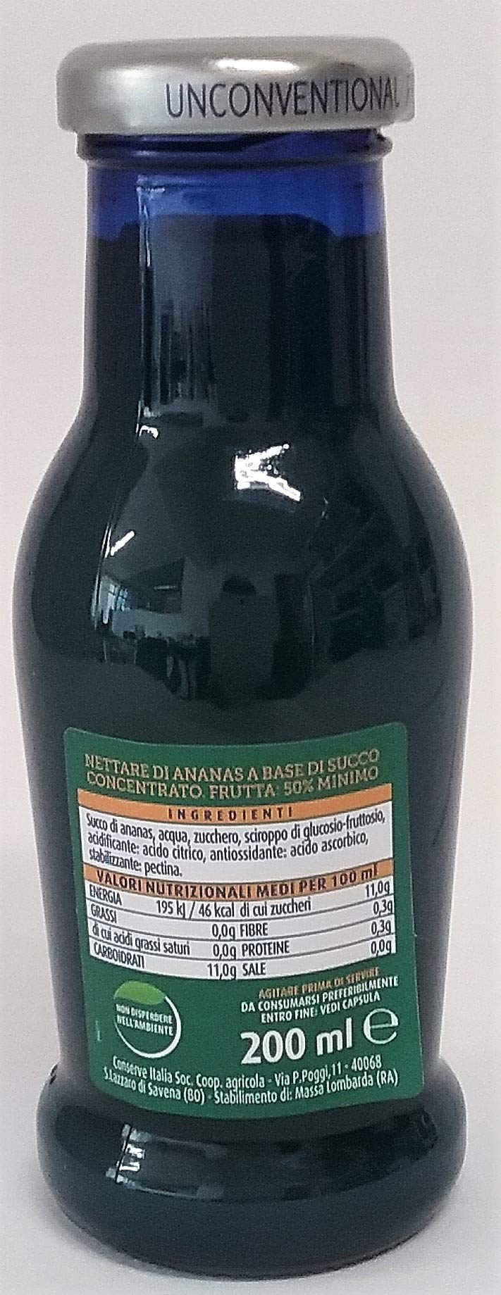 Derby Blue Succo Ananas In Vetro, 200ml