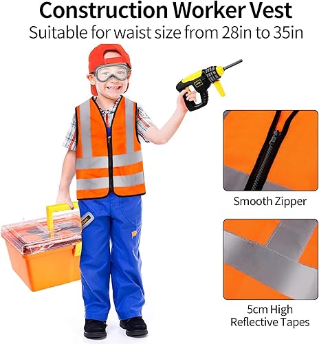 Miniatura 4 de Deejoy Juego de herramientas para niños con sierra eléctrica y taladro de juguete electrónico, juego de construcción para niños de 3 a 5 años,