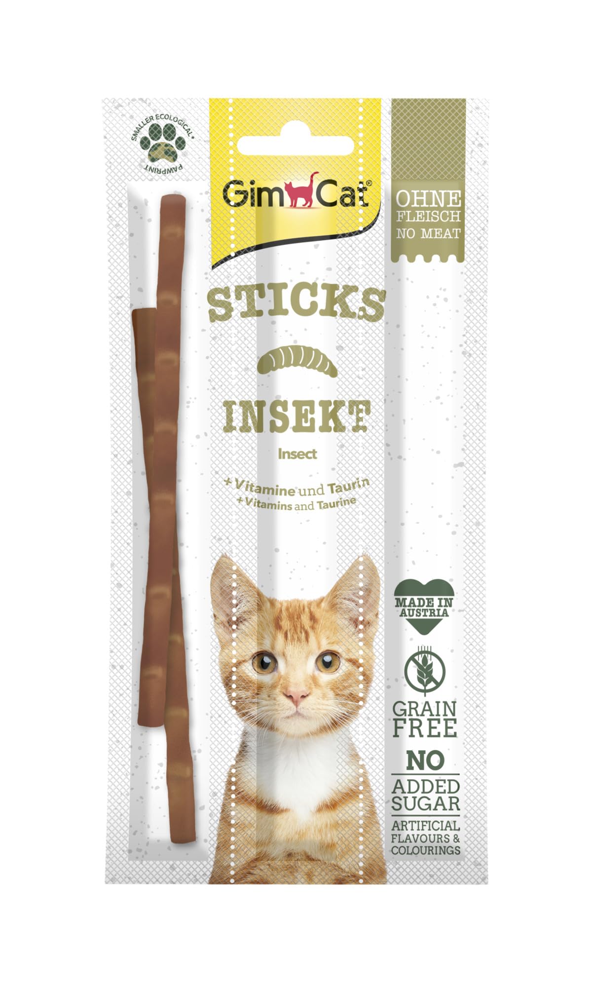 GimCat Sticks Insekt - Softe Kaustangen mit zuckerfreier Rezeptur - 1 Packung (1 x 3 Sticks)