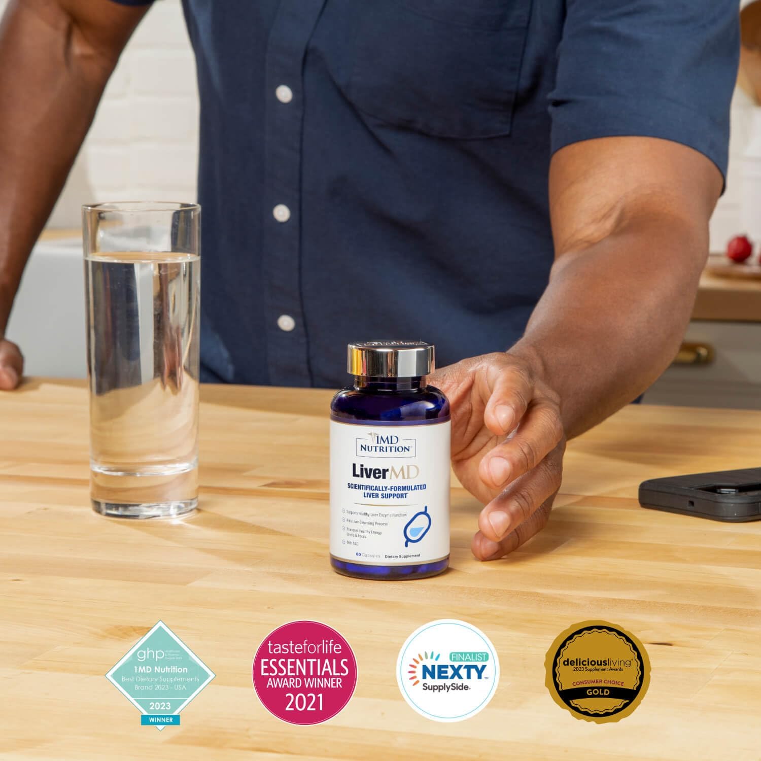 1MD Nutrition LiverMD - Liver Support Supplement | Siliphos Milk Thistle Extract & NAC - Supports Healthy Energy, Immunity & Overall Health - Liver Cleanse & Support | 60 Capsules - Image 6