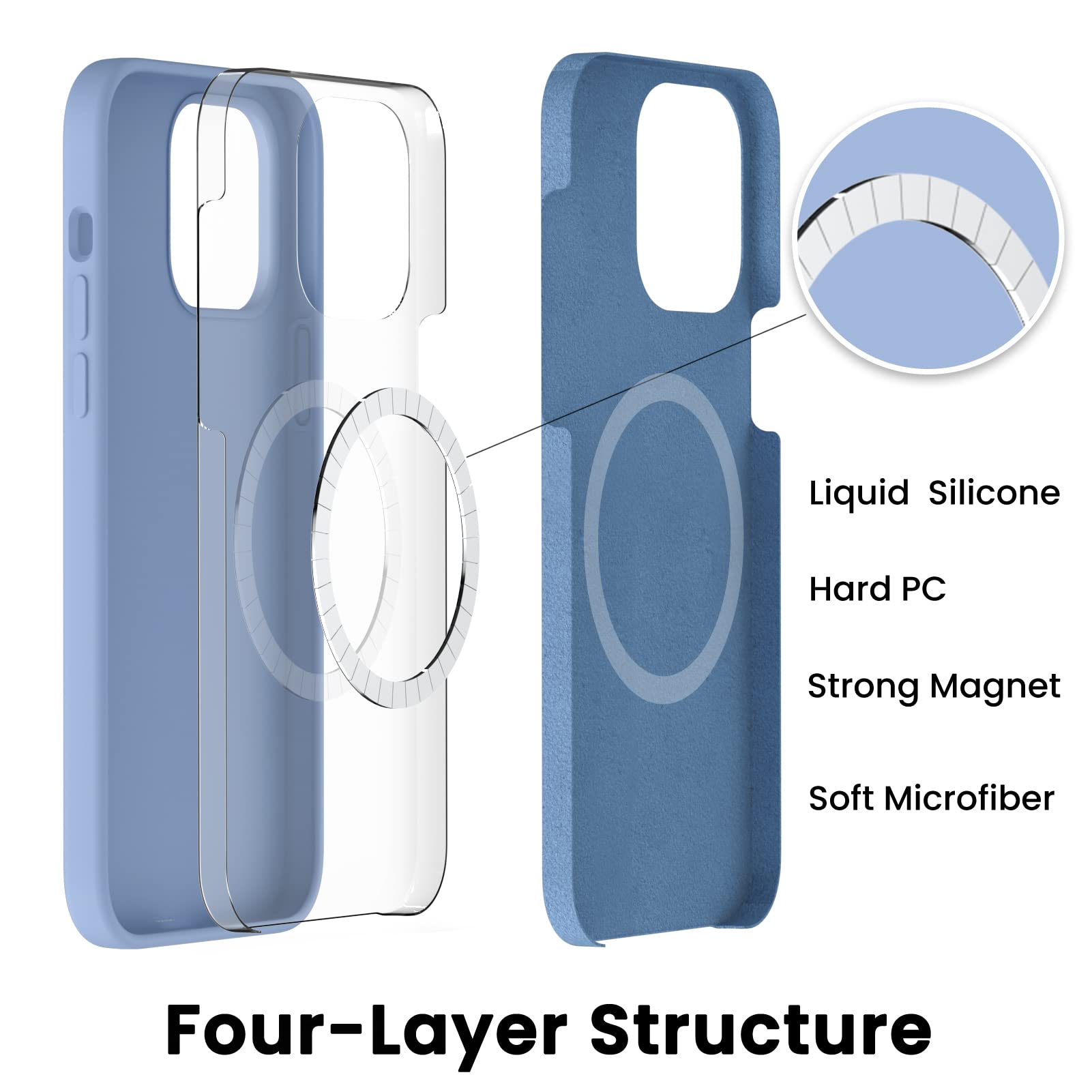 Amazon.co.jp: ORNARTO (オルナルト) 磁気ケース iPhone 14 Pro用