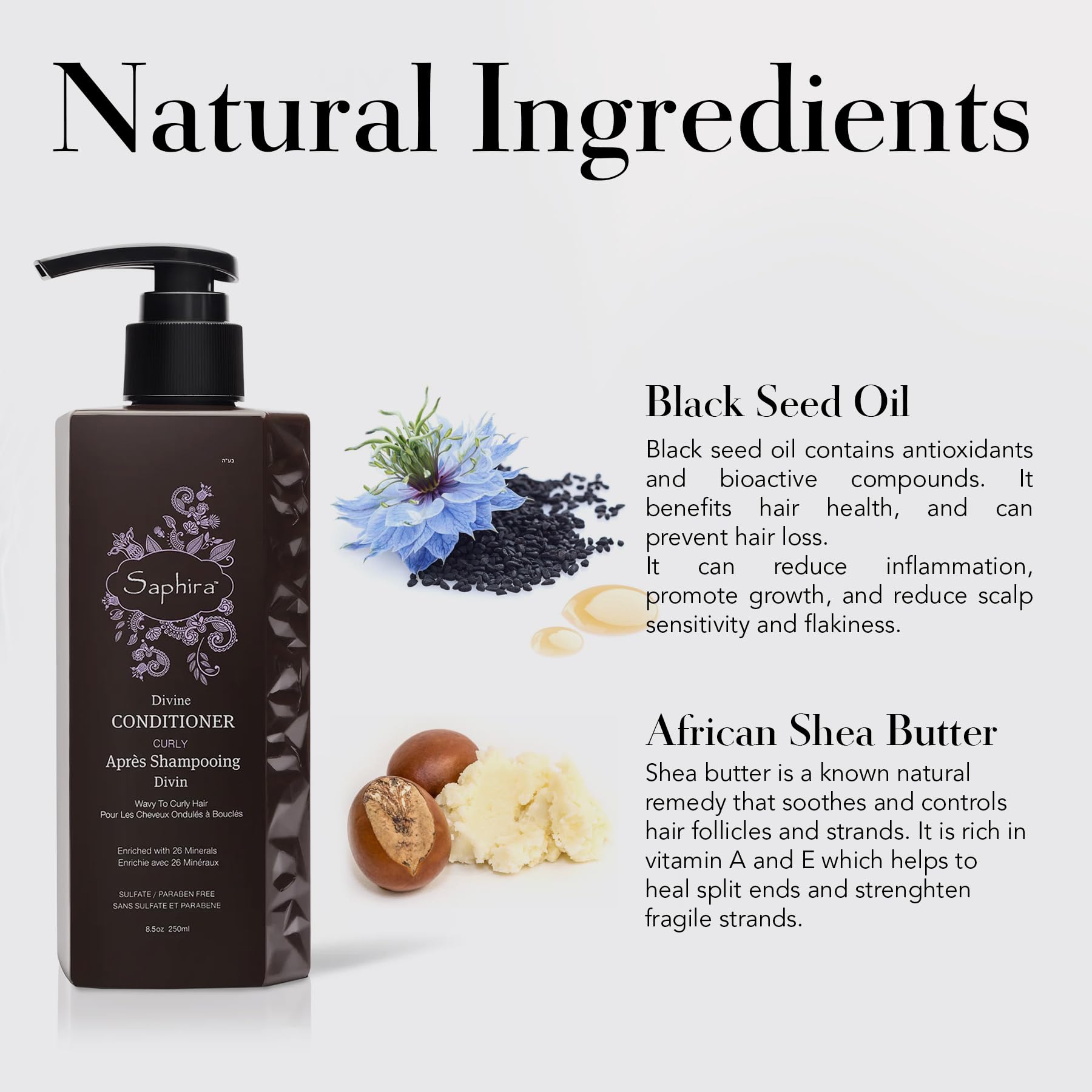 SAPHIRA Divine Conditioner, 1000 ml, White, 1 l (Pack of 1) - Image 4
