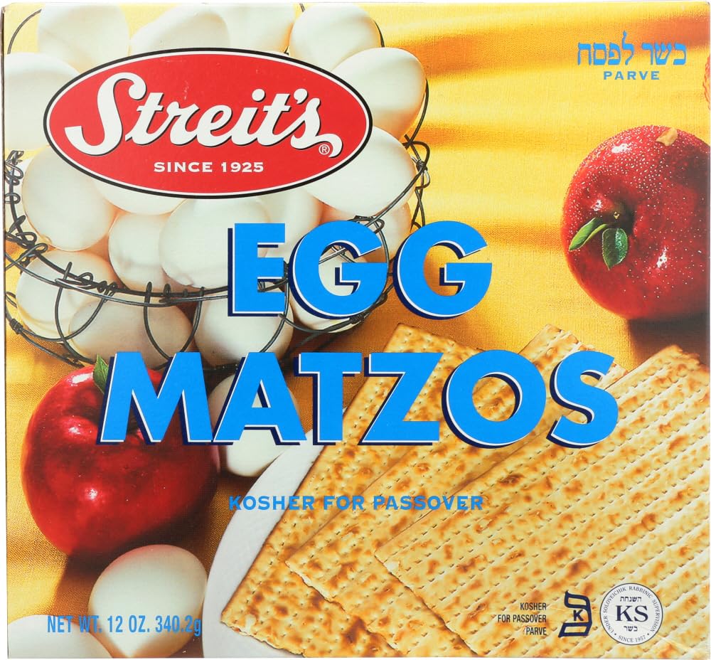 Streit's Egg Matzo Kosher For Passover 12 oz. (6-Pack)