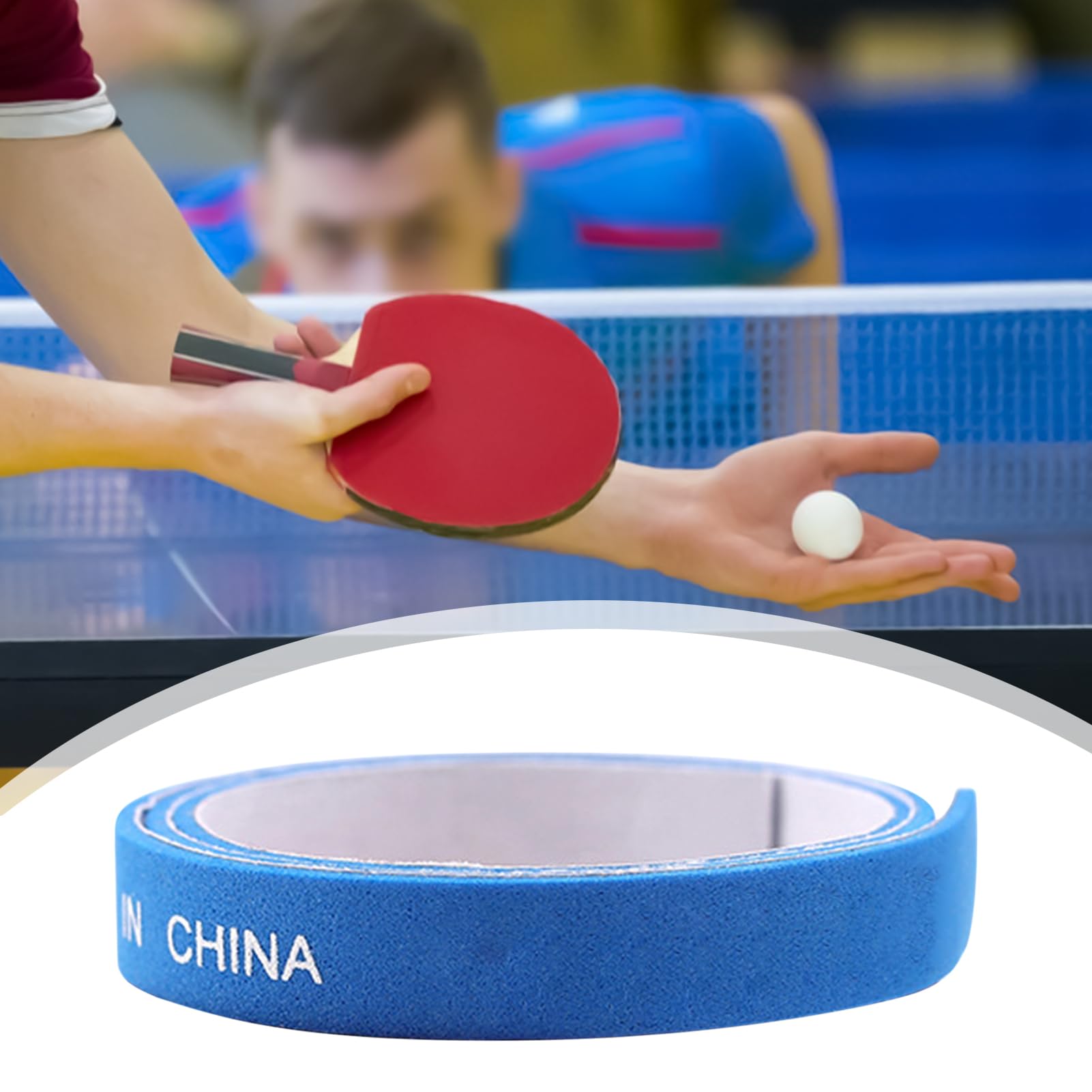 Cinta Protectora Lateral para Tenis de Mesa | Pack de 10 Cintas para Bordes de Paletas de Pong,Accesorios Deportivos para Entrenamiento, Competiciones y Uso en Gimnasio