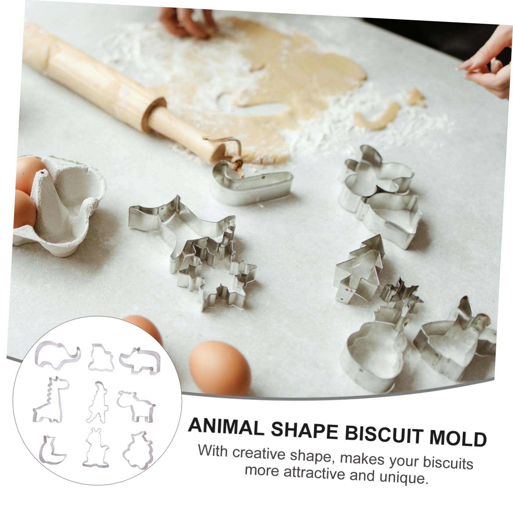 BESTonZON 27pièces Emporte Animaux Inoxydable Pour Biscuit Accessoires De Pâtisserie Pour Fêtes Gâteaux Cookies Et Sandwiches