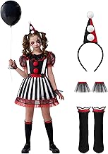 Spooktacular Creations Girl Clown Costume, Evil Clown Halloween Costume for Kids, Role Play and Halloween Costumes
