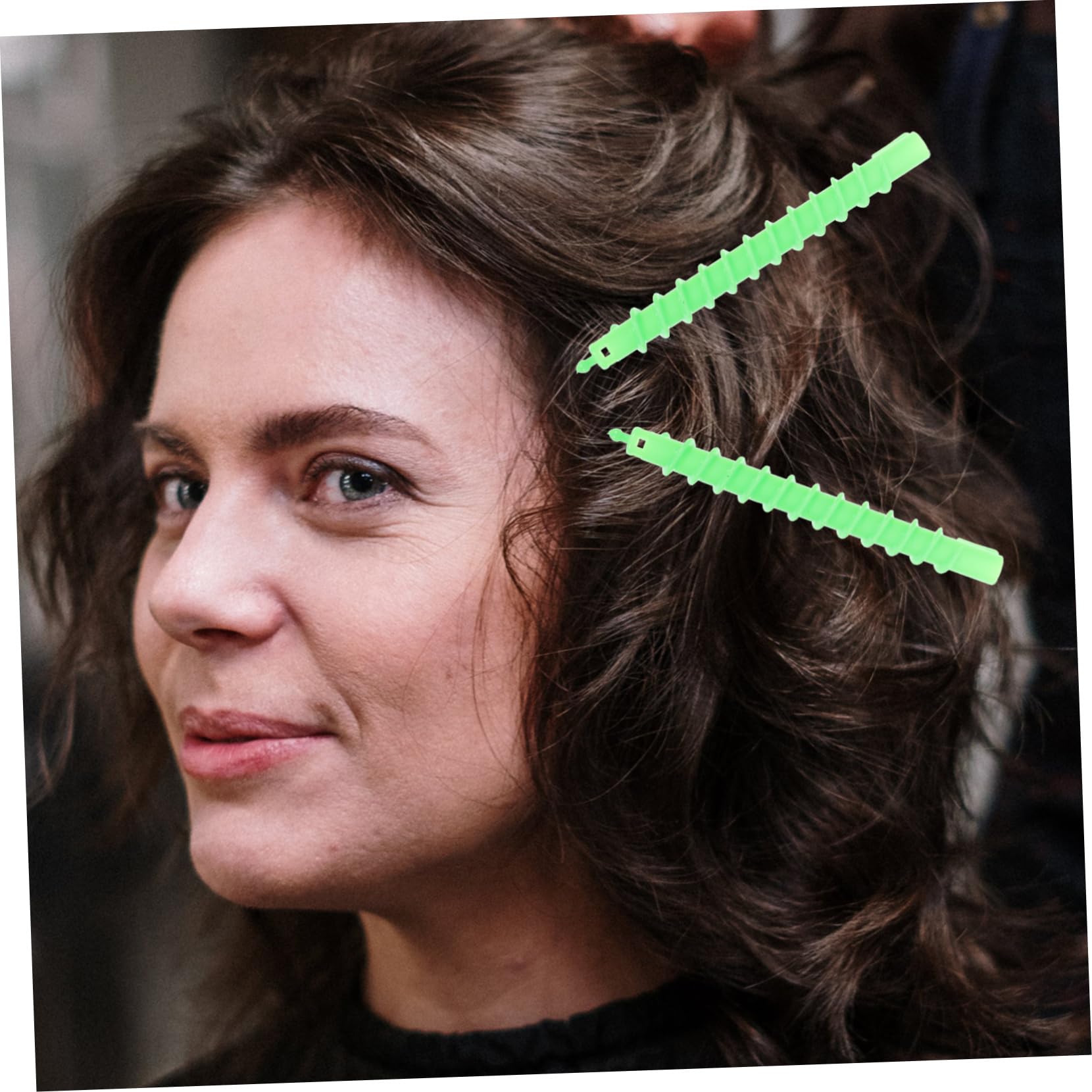 minkissy Varillas de Permanente en Espiral Herramienta de Peluquería ABS para Rizar el Cabello, Rodillos de Pelo 100 Unidades
