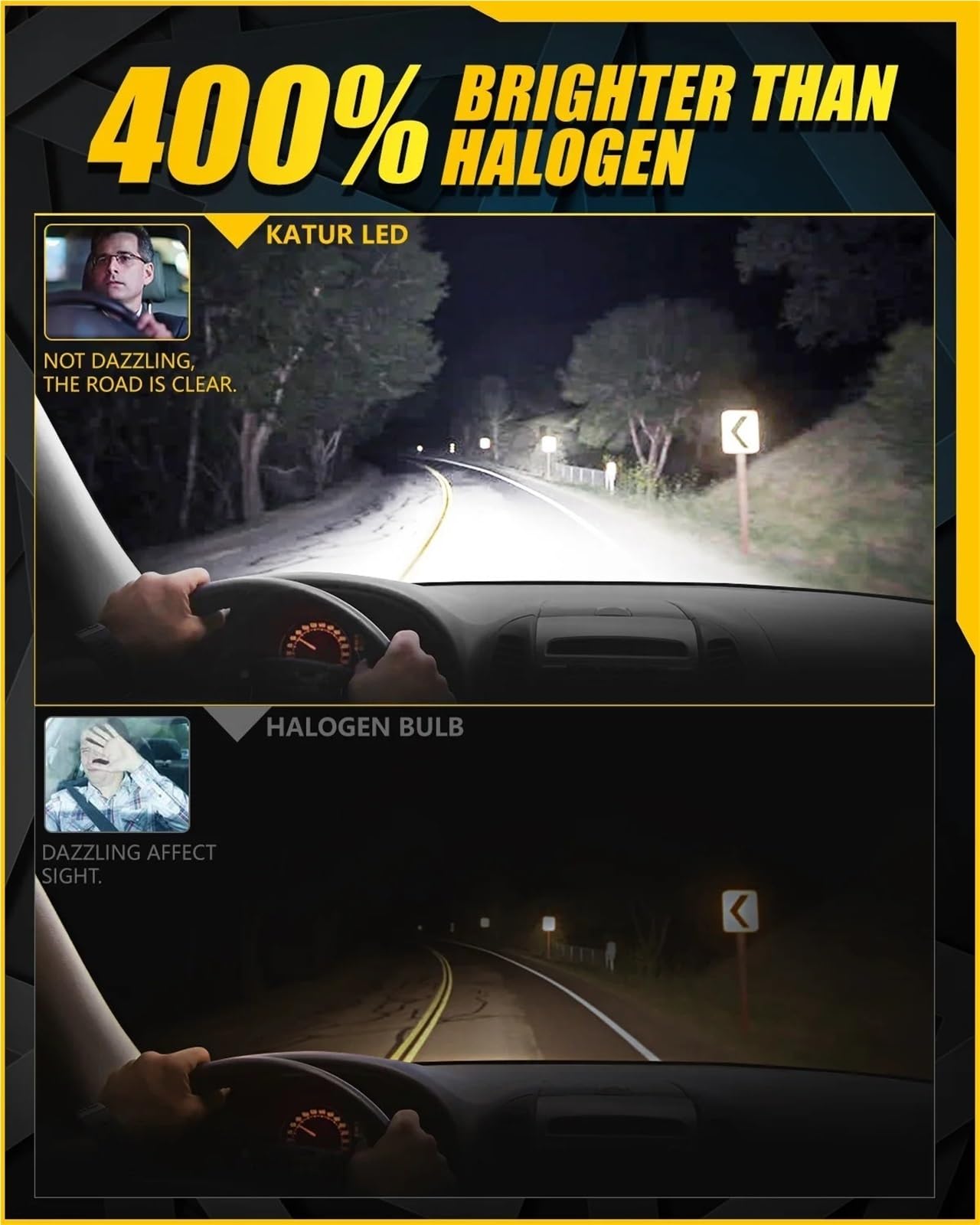 LED Oświetlenie pomocnicze Żarówki do reflektorów LED H7 Turbo