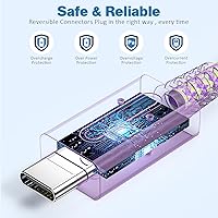 Vista 4 de TPC Cargador de 39 W para Nintendo Switch, adaptador de CA de 15 V 2.6 A de carga rápida con cable USB-C de 5 pies, compatible con Switch Lite