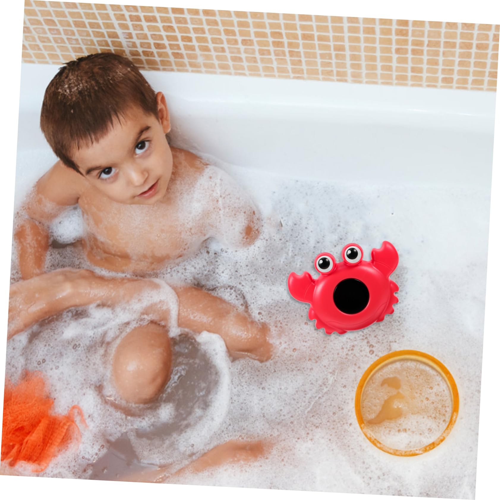 VICASKY 4piezas Digital Para Baño De Bebés Diseño De Animal De Agua Para Bañera Seguro y Resistente Para Nuevos Nacidos y Medidor De Temperatura Para Piscina y Baño Material De
