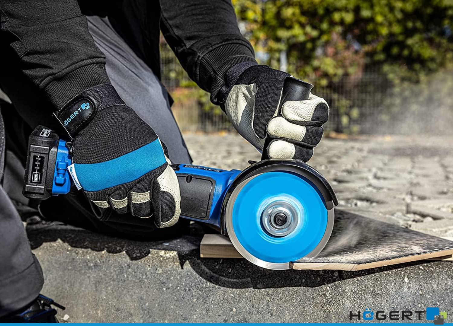 Högert Technik - Disco diamantato sottile 115 mm - Il disco diamantato è adatto per il taglio delle piastrelle ceramiche e per il taglio delle superfici dei materiali da costruzione