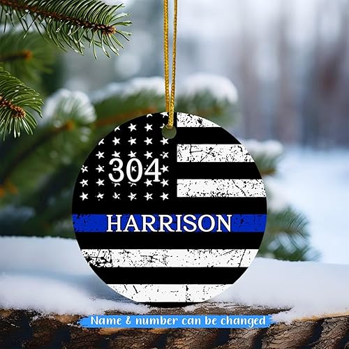 Miniatura 9 de First in Fire Dept Last Out - Adorno de Navidad 2023, adorno de bombero personalizado para Navidad, adorno de Navidad personalizado con nombre y