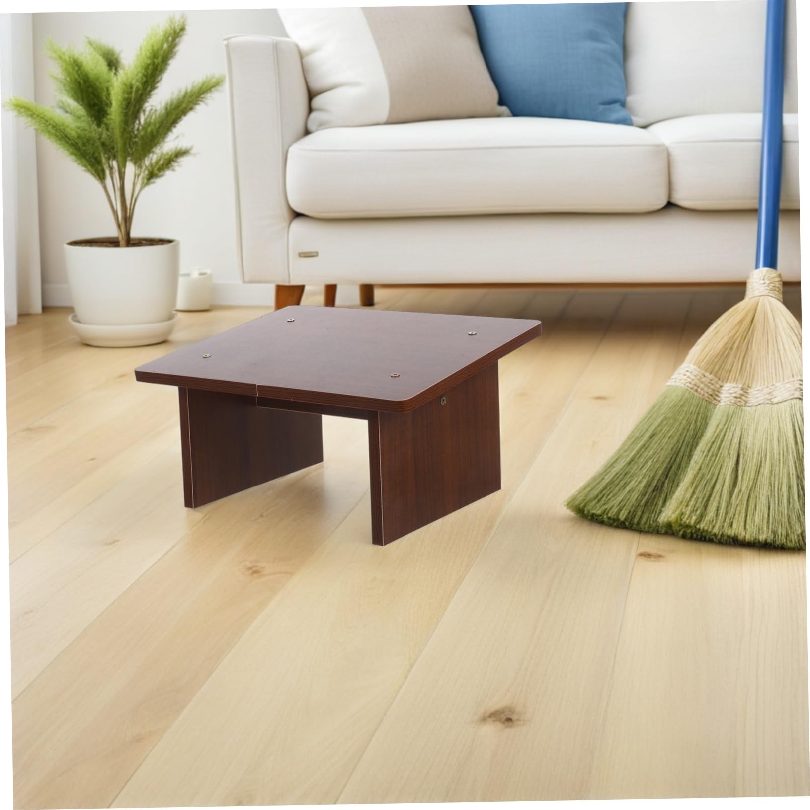 Sgabello Poggiapiedi in Legno Inclinato per Ufficio e Gaming | Portatile e Leggero, Supporto Gambe per Scrivania, Estetica Moderna e Contemporanea