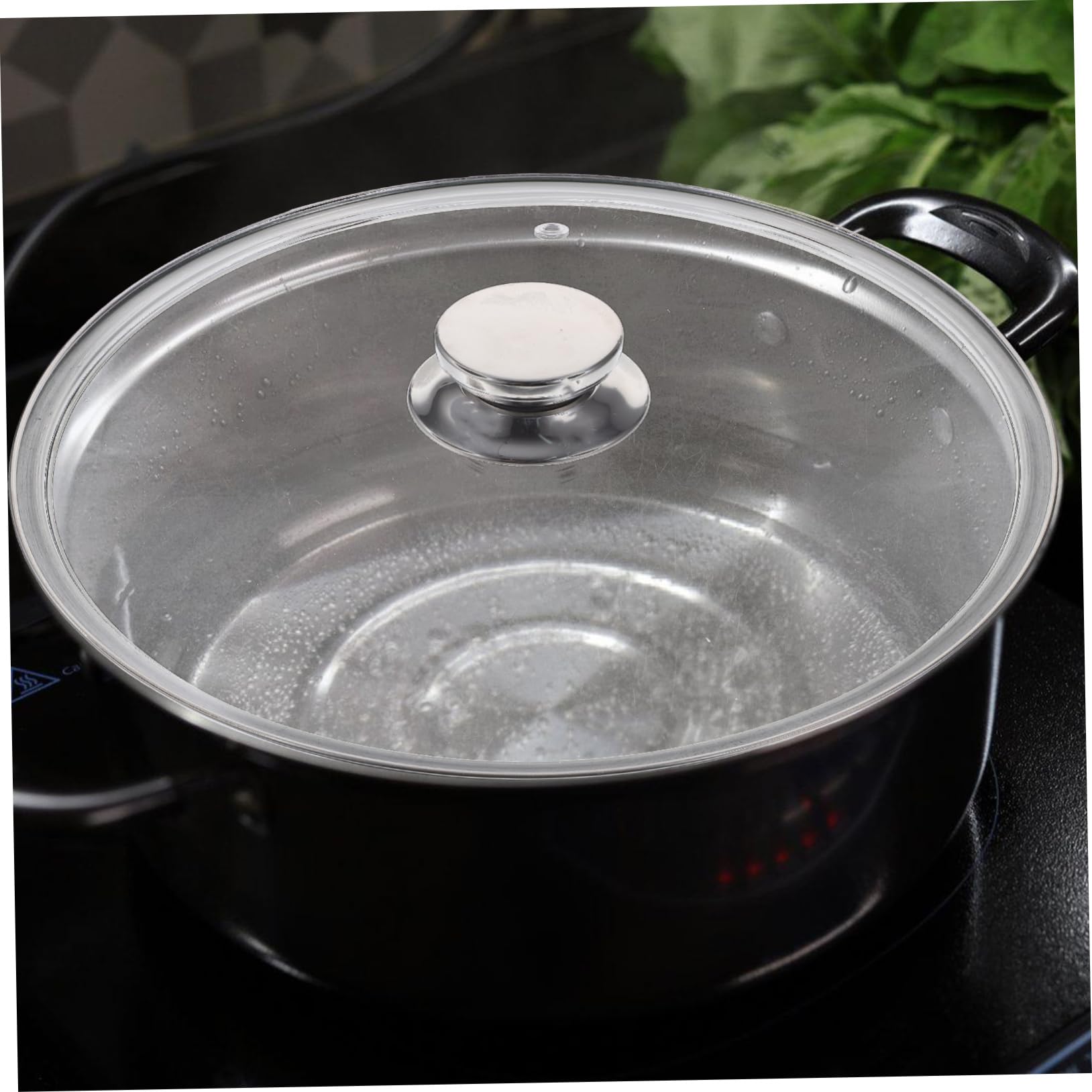 COLLBATH 1 Pezzo Coperchio Per Pentola Multifunzione Rinforzato Coperchio in Silicone Trasparente Visibile Forniture Da Cucina