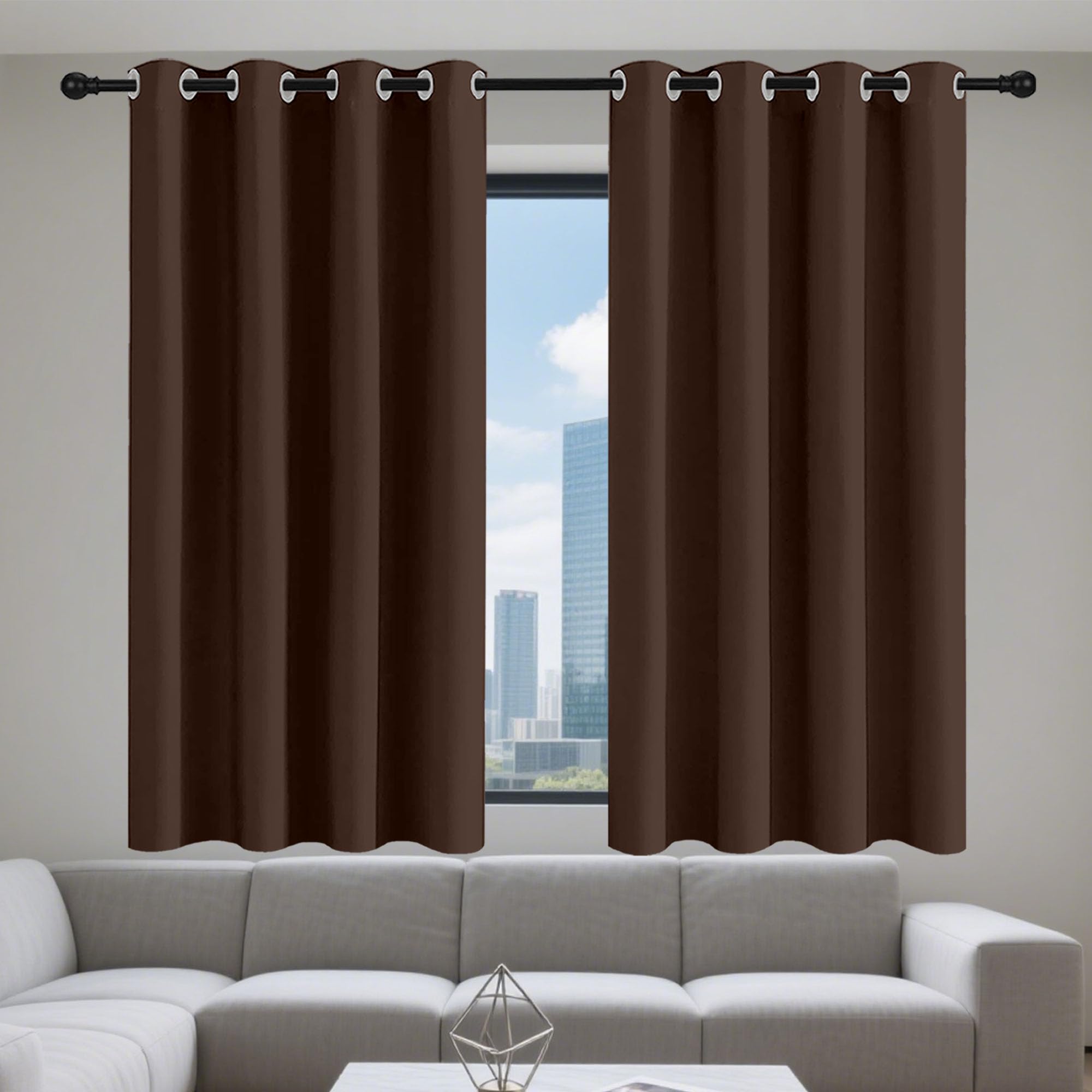 Rideau occultant 148 x 161 cm thermique isolant pour une installation facile