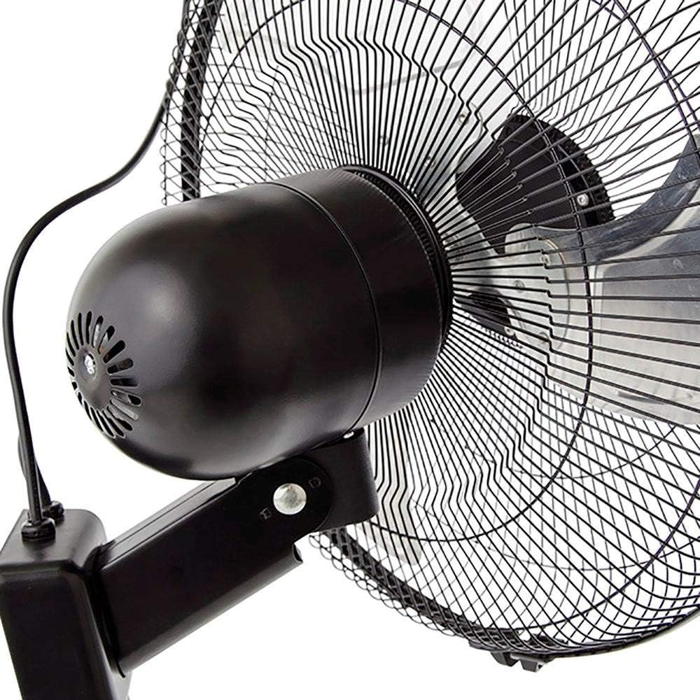 Hydrofarm ACFW16HDB Active Air 16" Whisper Quiet Heavy Duty Wall Mount Fan, Black