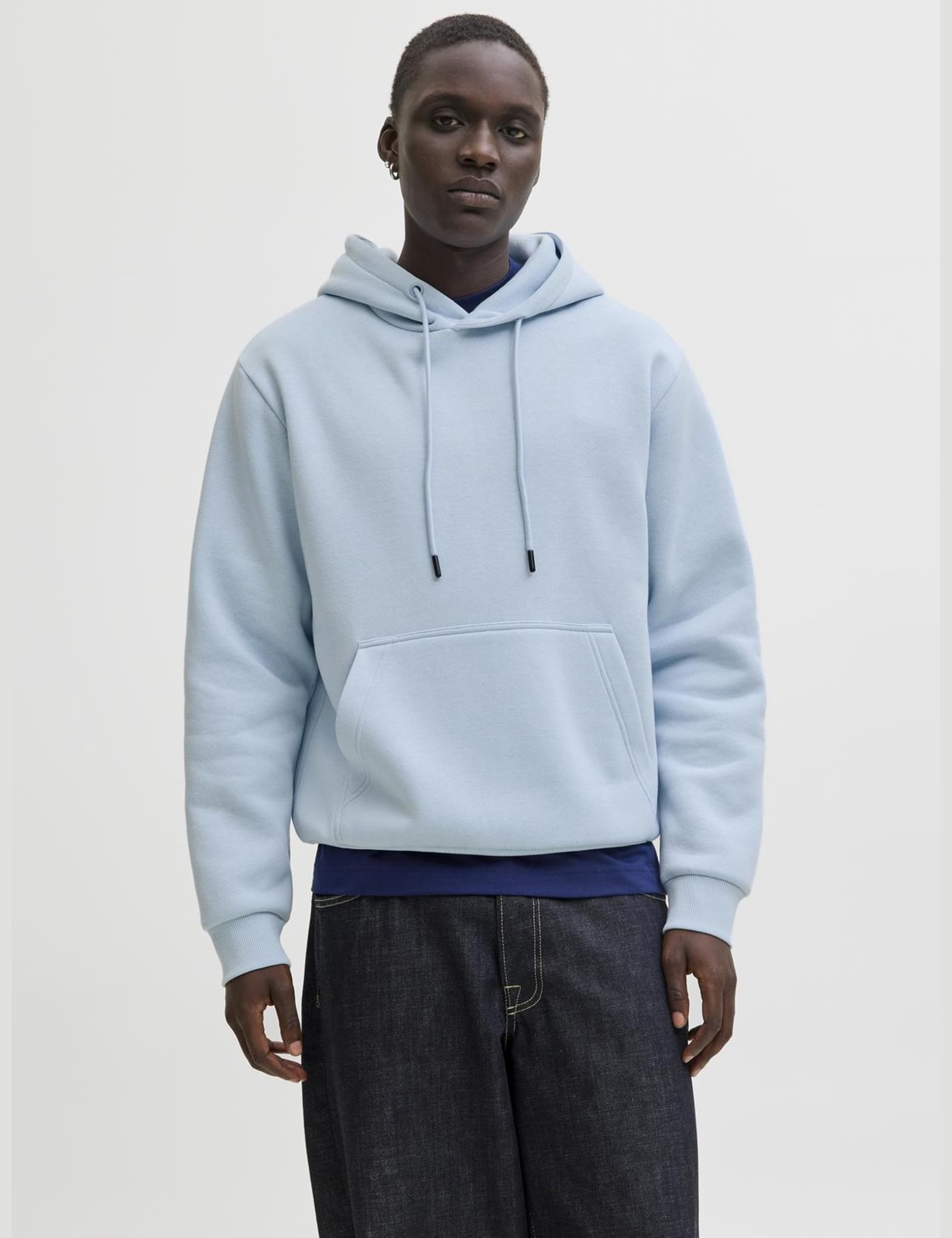 JACK & JONES Jjebradley Sweat Hood Noos, Celestial Blue, M