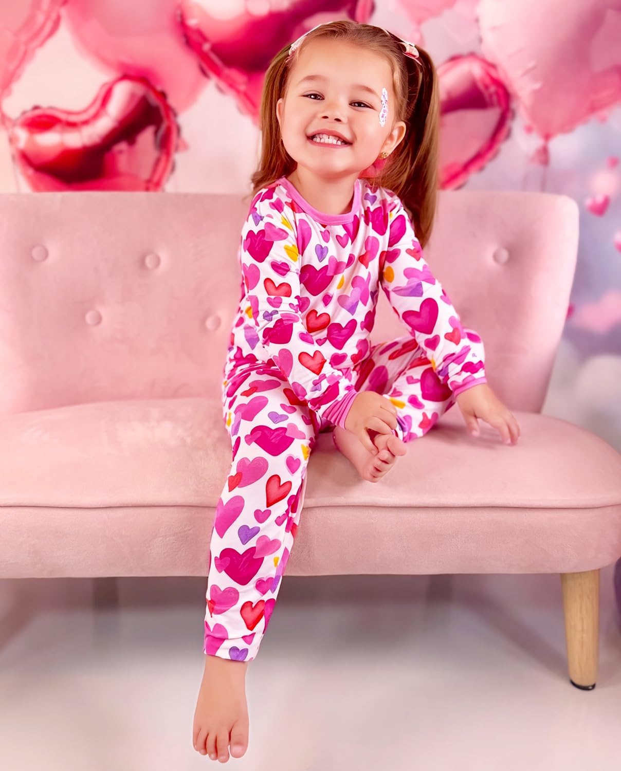 Bamboo Viscose Toddler Girls Kids Pajamas Unicorn Mermaid Pjs Long Sleeve Snug fit 12M-8Y 2pcs Soft Jammies - Image 7