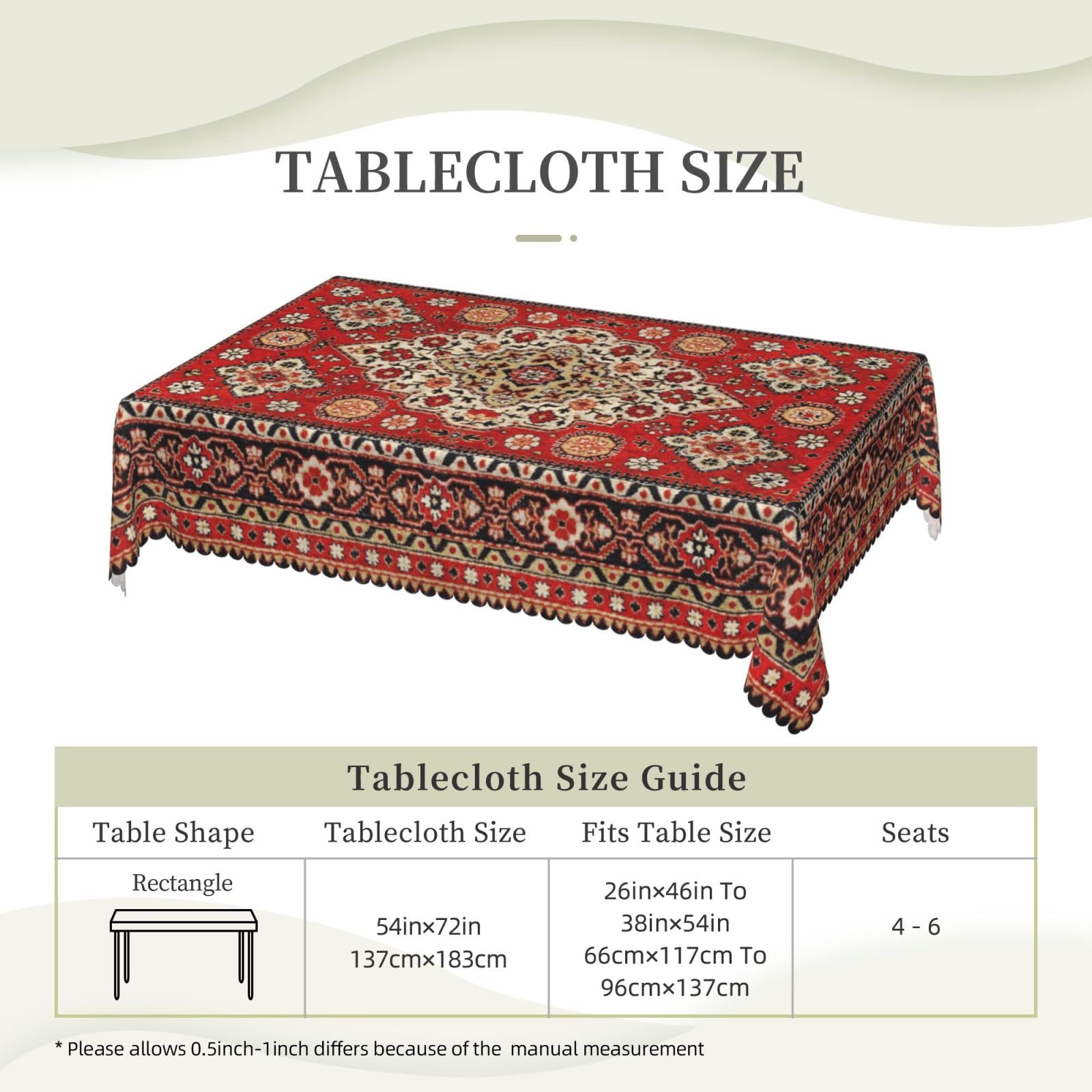 BONCHIC MAROCマラケシュテーブル Amazon.com: NEEZSEEZ Royal Red Moroccan Tablecloth Old Red Persian