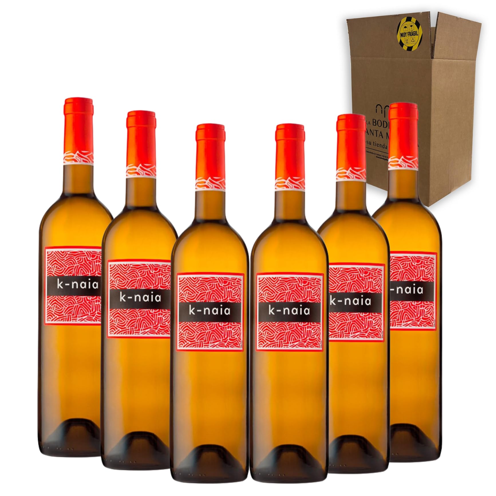 K-naia - Ideal para Maridar con Pescados y Arroces - Pack 6 Botellas 75cl