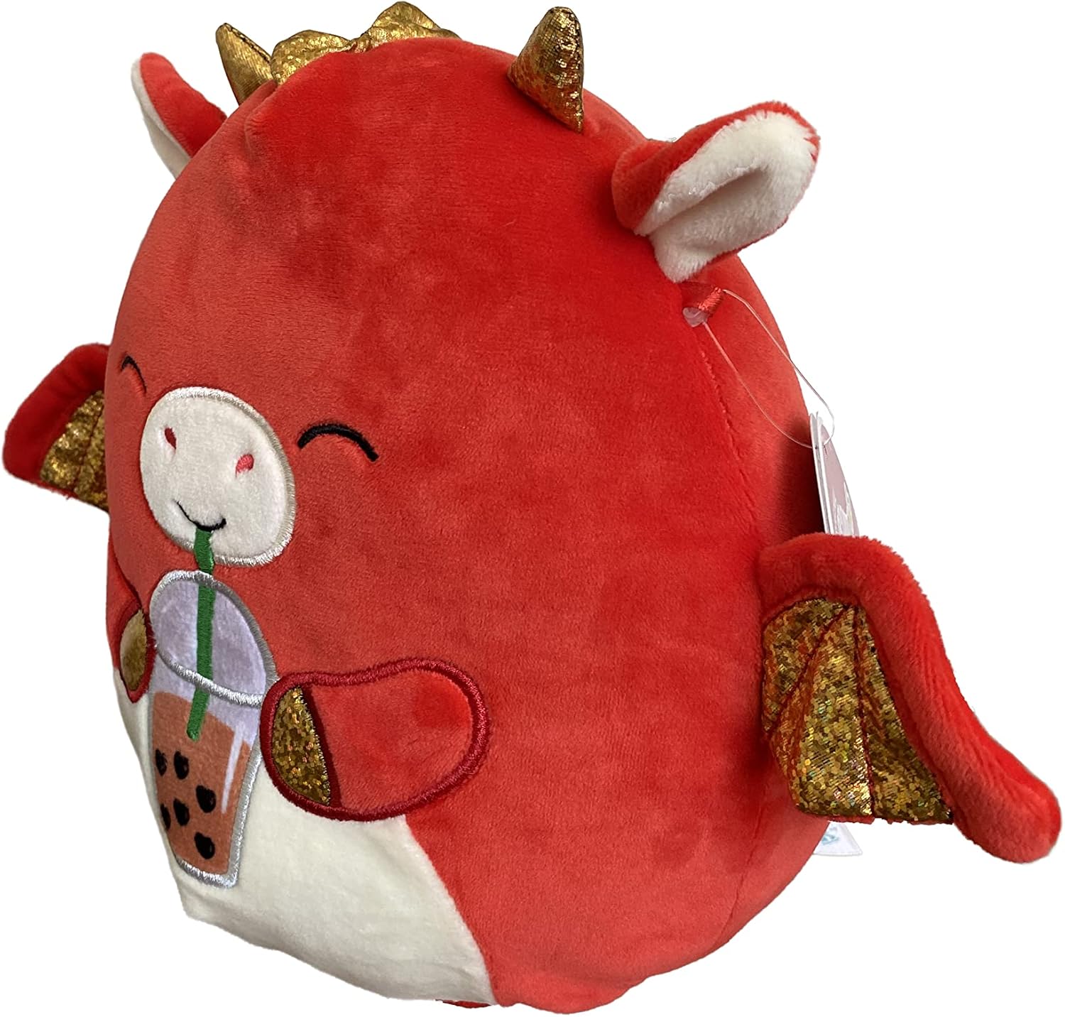 Squishmallows Official Kellytoy Soft Plush (8 Inch, Baiden The Red Dragon)