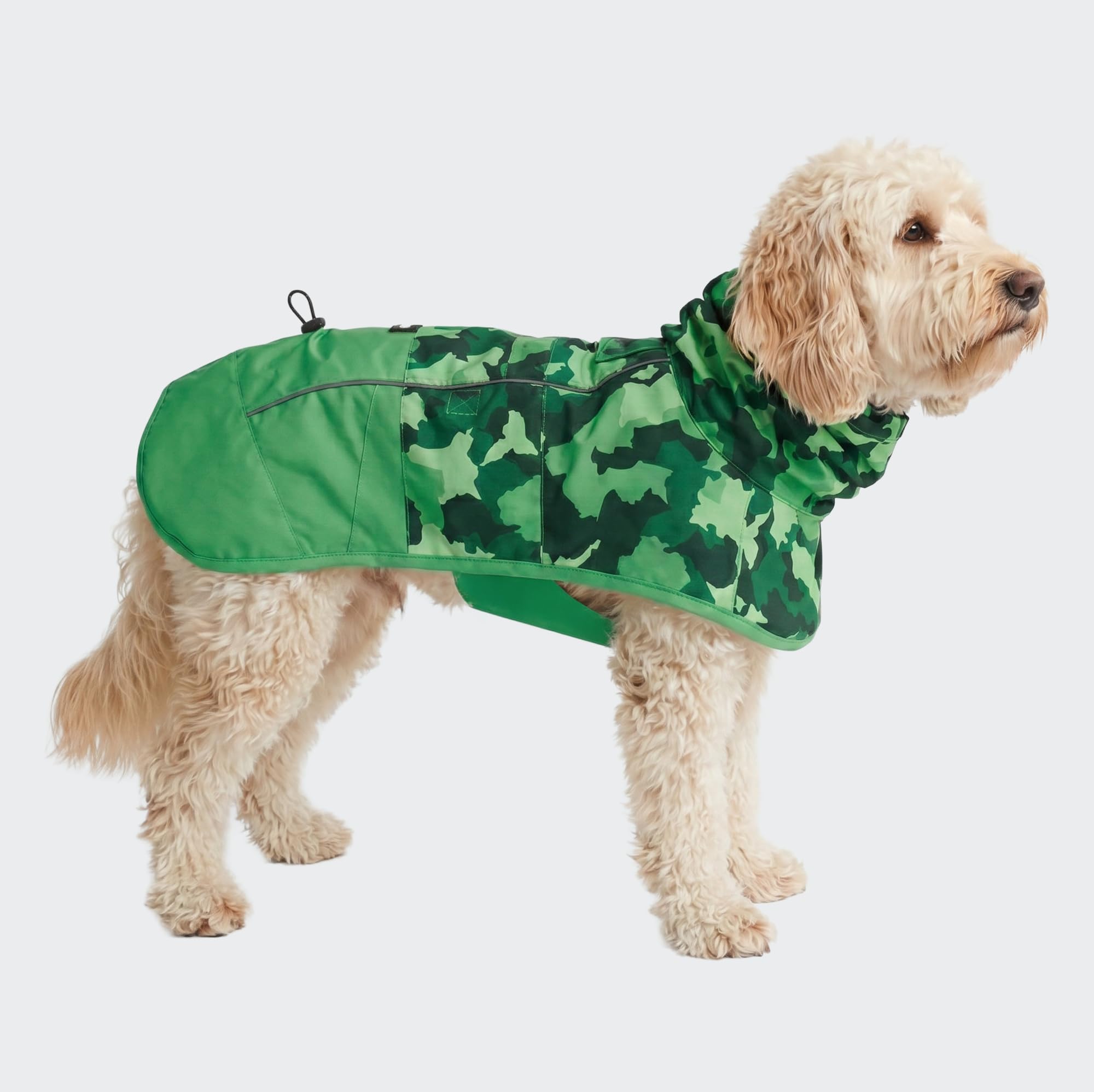 Spark Paws Dog Raincoat - Waterproof Rain Jacket w/Hood, Full Coverage
