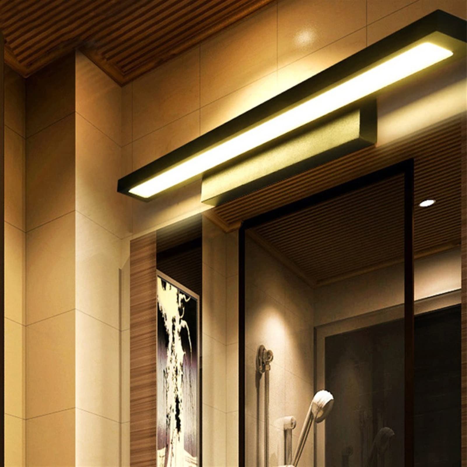 Applique murale moderne en aluminium noir avec éclairage LED 5W