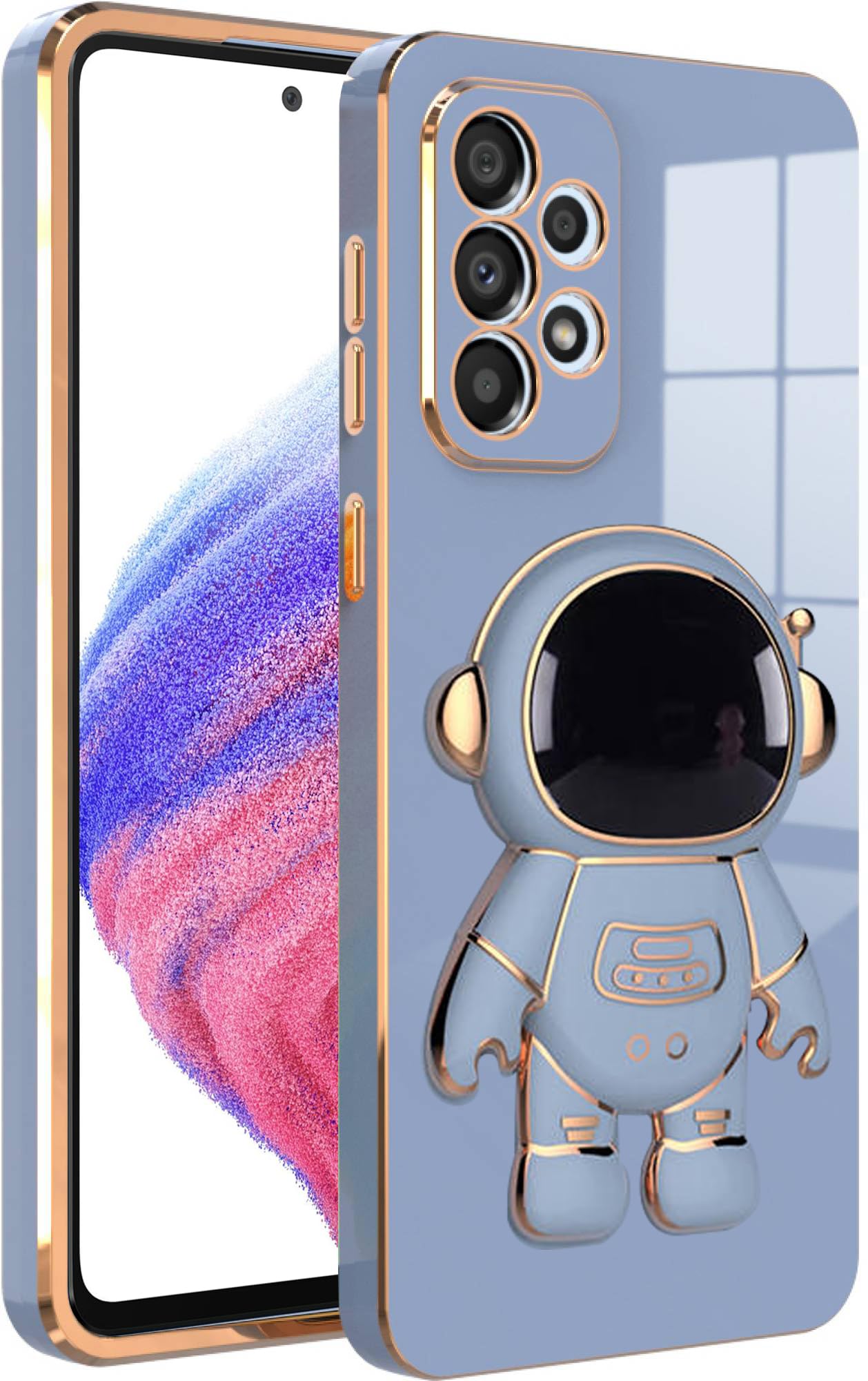 GADVIK Back Case Cover Compatible SAMSUNG A72 5G (3D Astronaut) Holster Folding Stand (Blue) (B0CBH6QTC3) Amazon Price History, Amazon Price Tracker