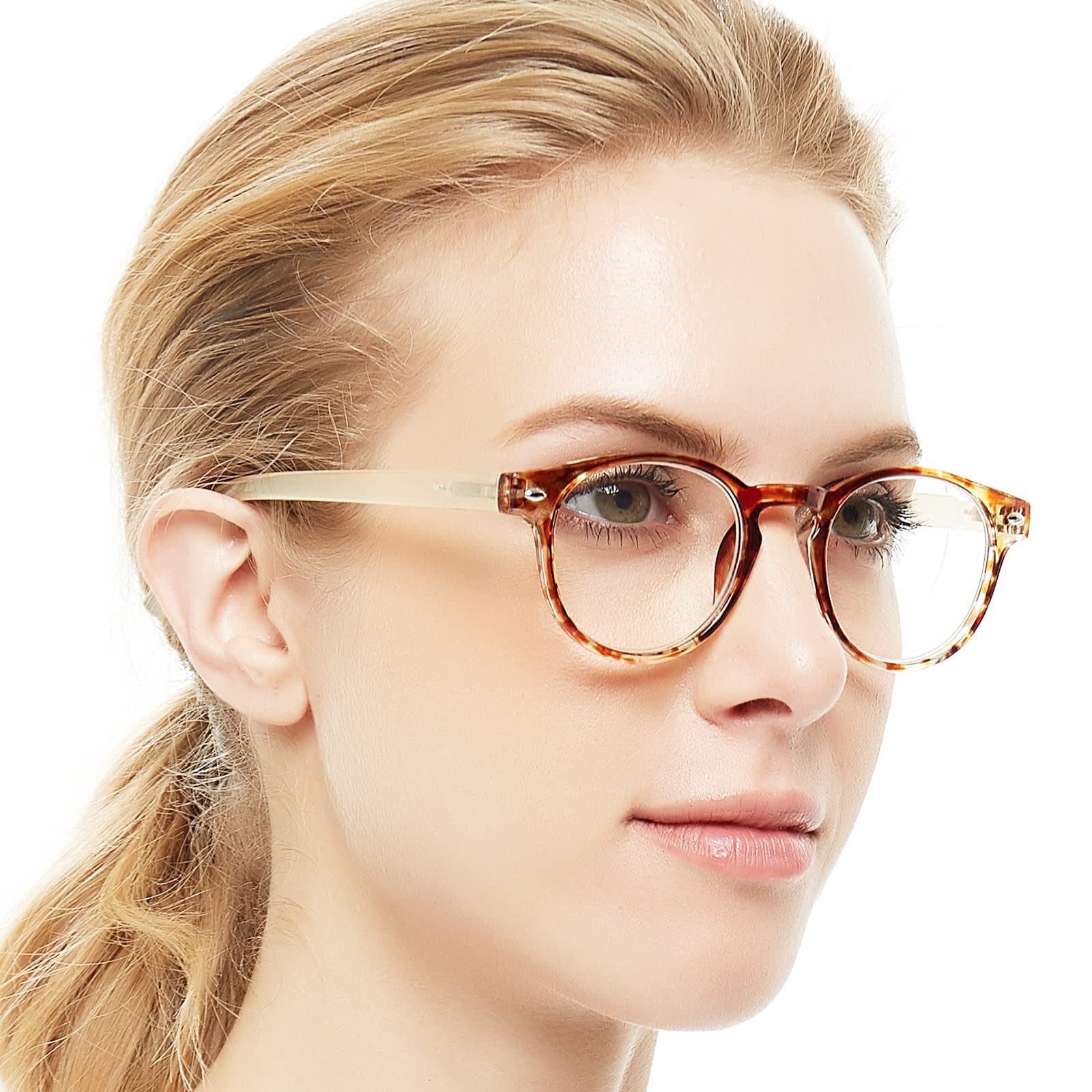 OCCI CHIARI Blue Light Reading glasses Women 4.0x High Power Readers for Small Face(1.0 1.25 1.5 1.75 2.0 2.25 2.5 2.75 3.0 3.5 4.0 5.0 6.0)