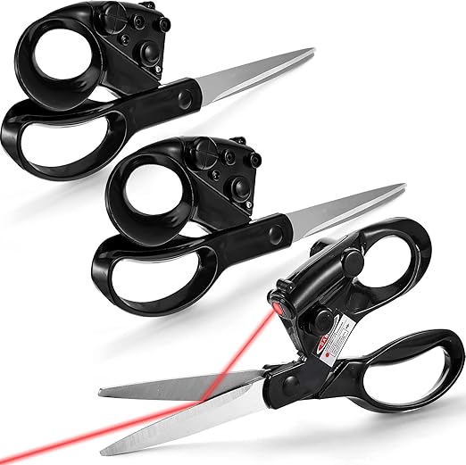 3 Pcs Household Laser Scissors Gadget Sewing Laser Scissors